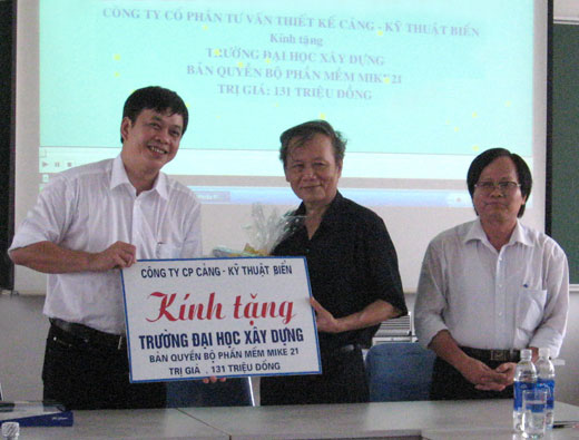 Portcoast sponsored the National University of Civil Engineering of the MIKE 21 software suite copyright 