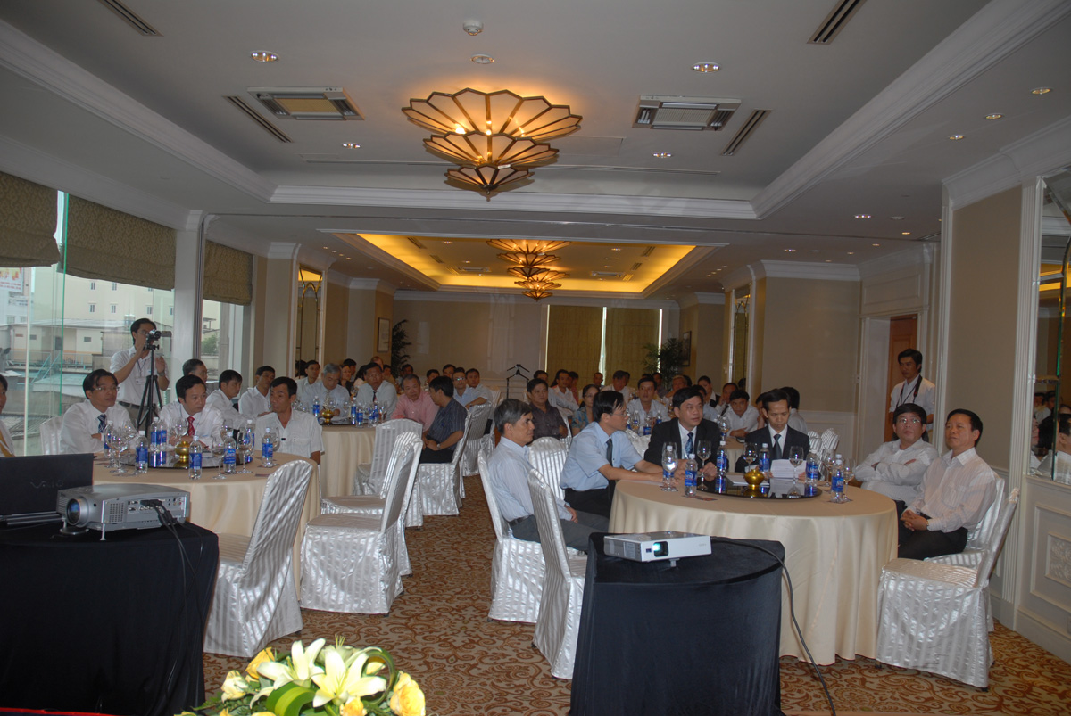 The contract signning ceremony for The Cho Gao Channel Rehabilitation Project 
