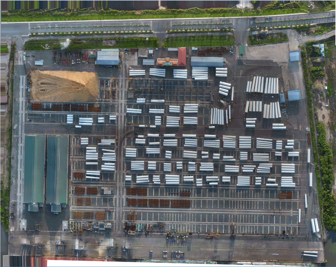 The color data captured from drone Phantom 4 and processed by Big 4D software