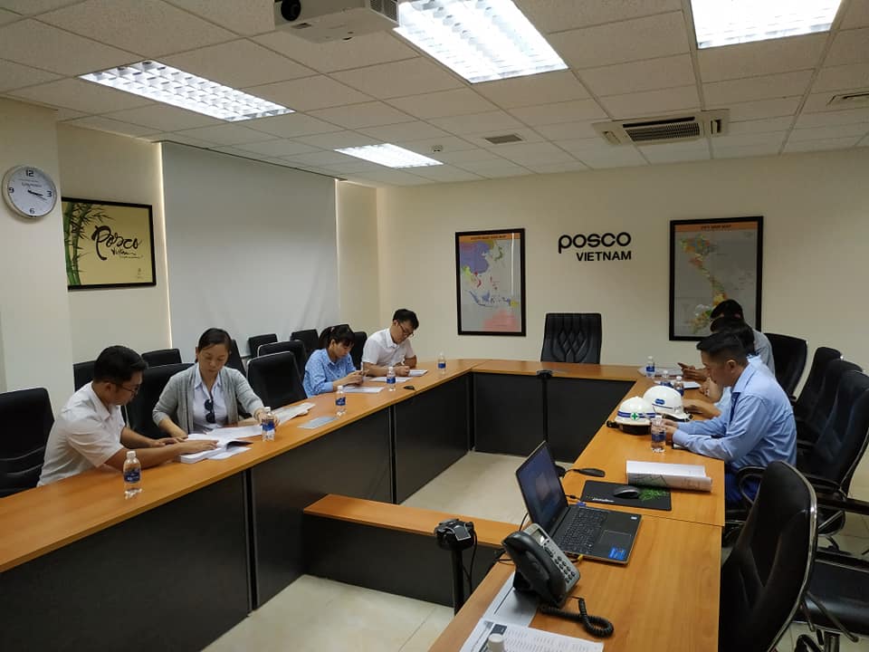 Portcoast team  check the project site for Environmental Impact Assessment of Maintenance Dredging Project of Posco Port and Posco SS Vina Port