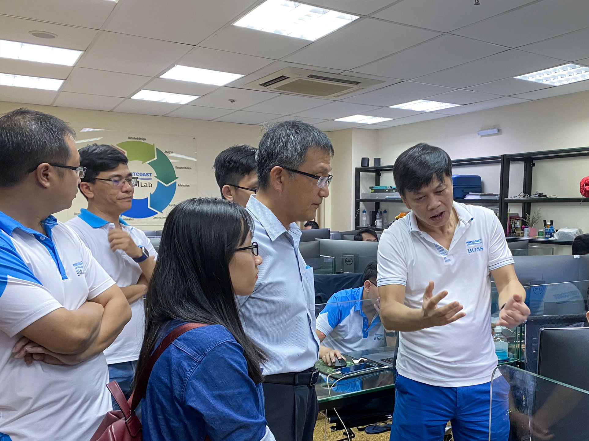 Introduction of the results of 3D laser scanning work at Hyosung Port