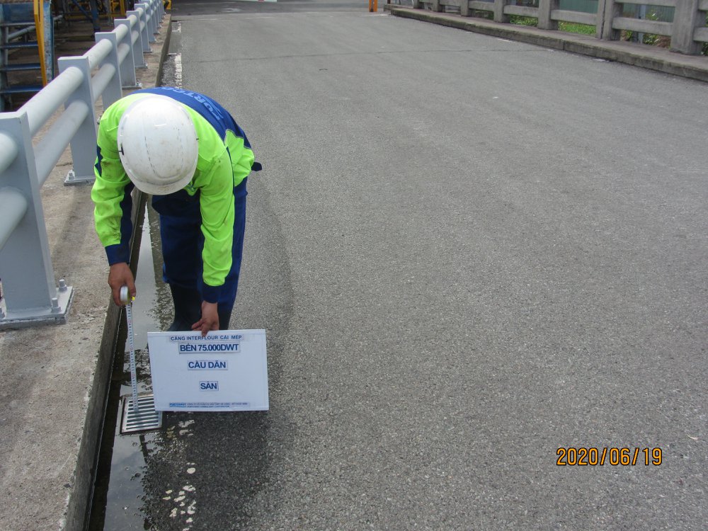 Inspection and verification of structure Upgrading of Interflour port