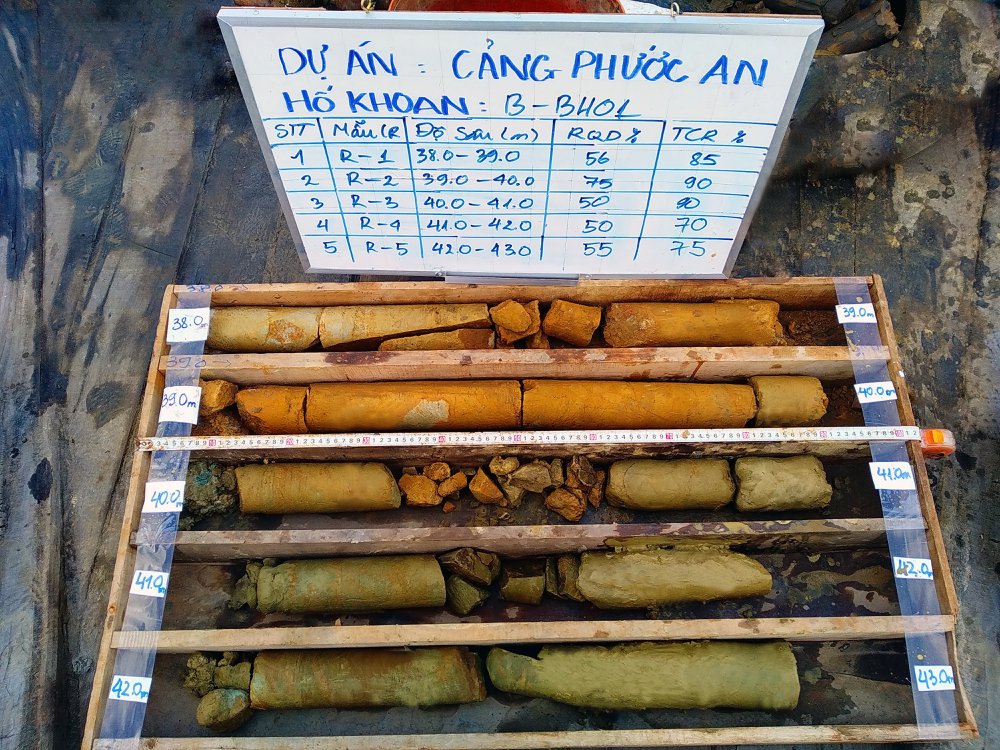 Geological survey work at Phuoc An Port