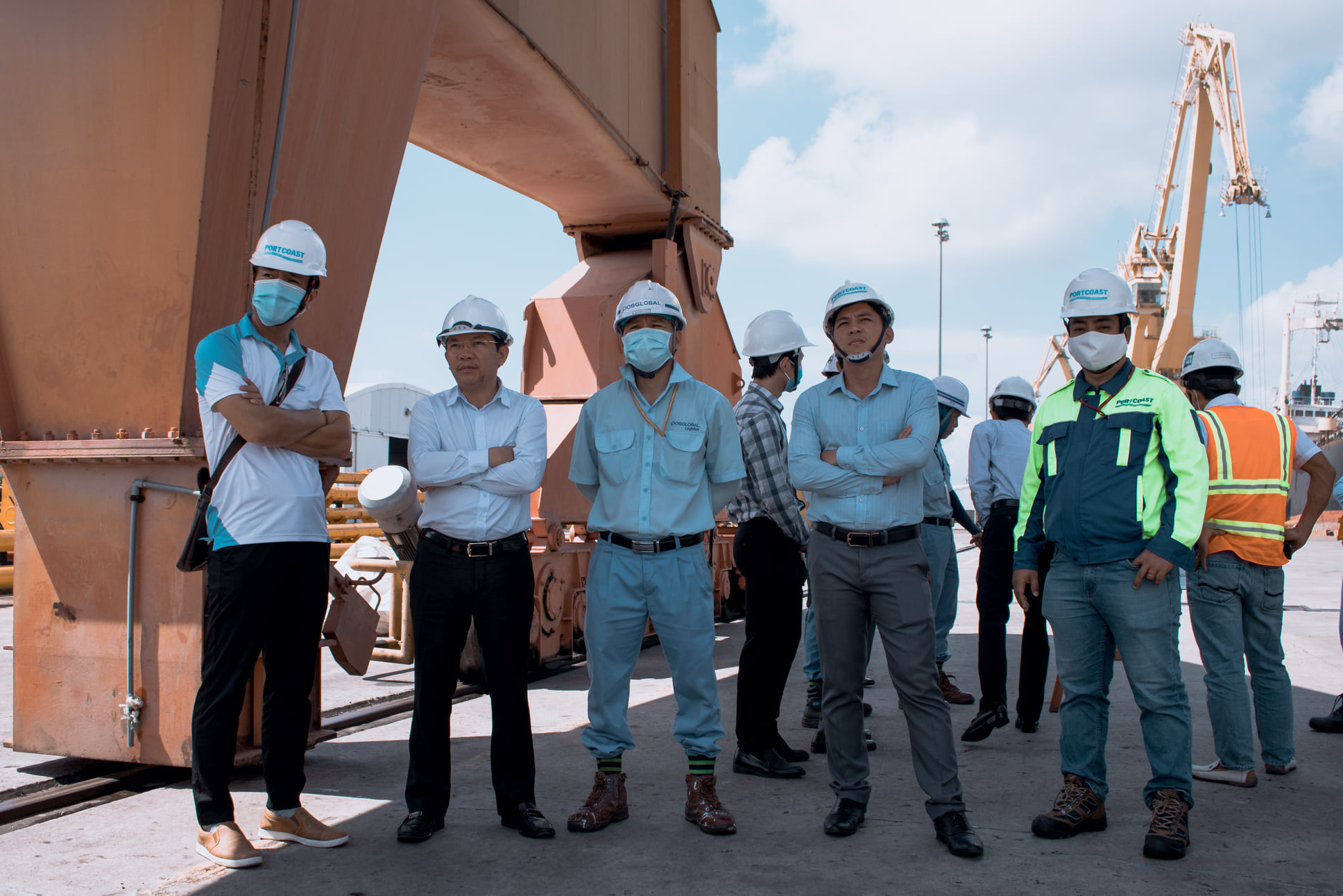 Site visit with Phuoc An Port's Client at Posco Vietnam, CMIT and SSIT