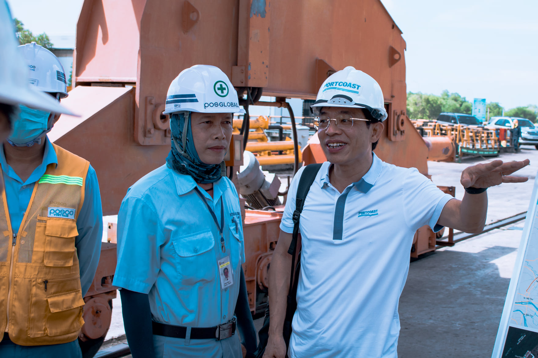 Site visit with Phuoc An Port's Client at Posco Vietnam, CMIT and SSIT