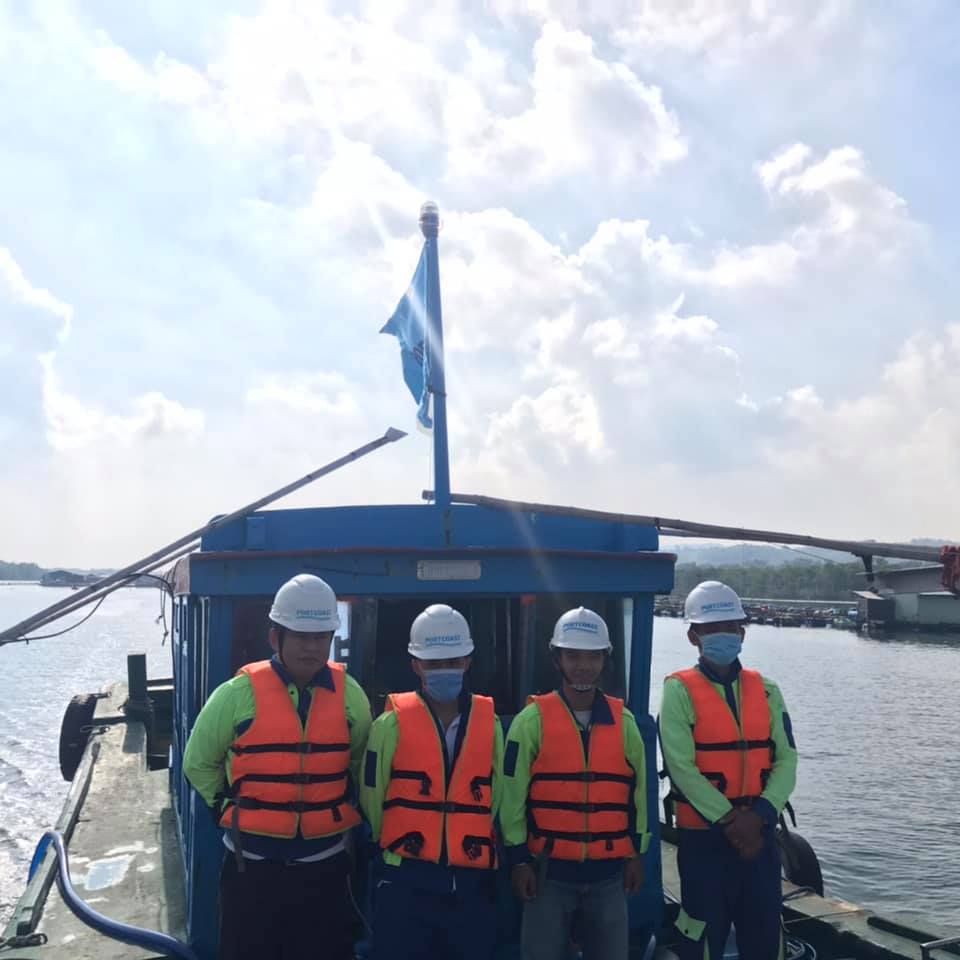 Bathymetric survey of Package F at LSP project.