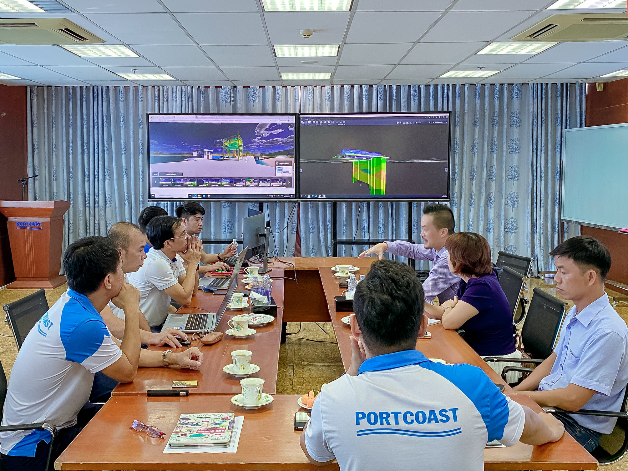 Owner of Bao Long - Phu My Domestic Port visited Portcoast office 
