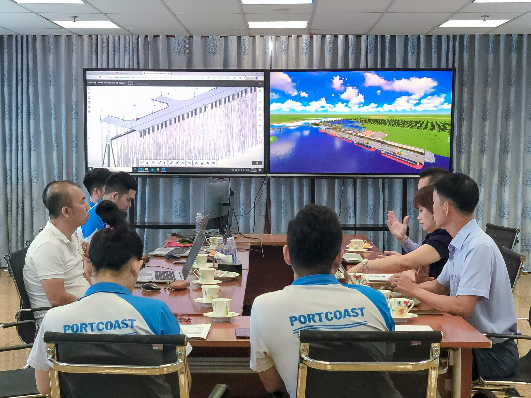 Owner of Bao Long - Phu My Domestic Port visited Portcoast office 