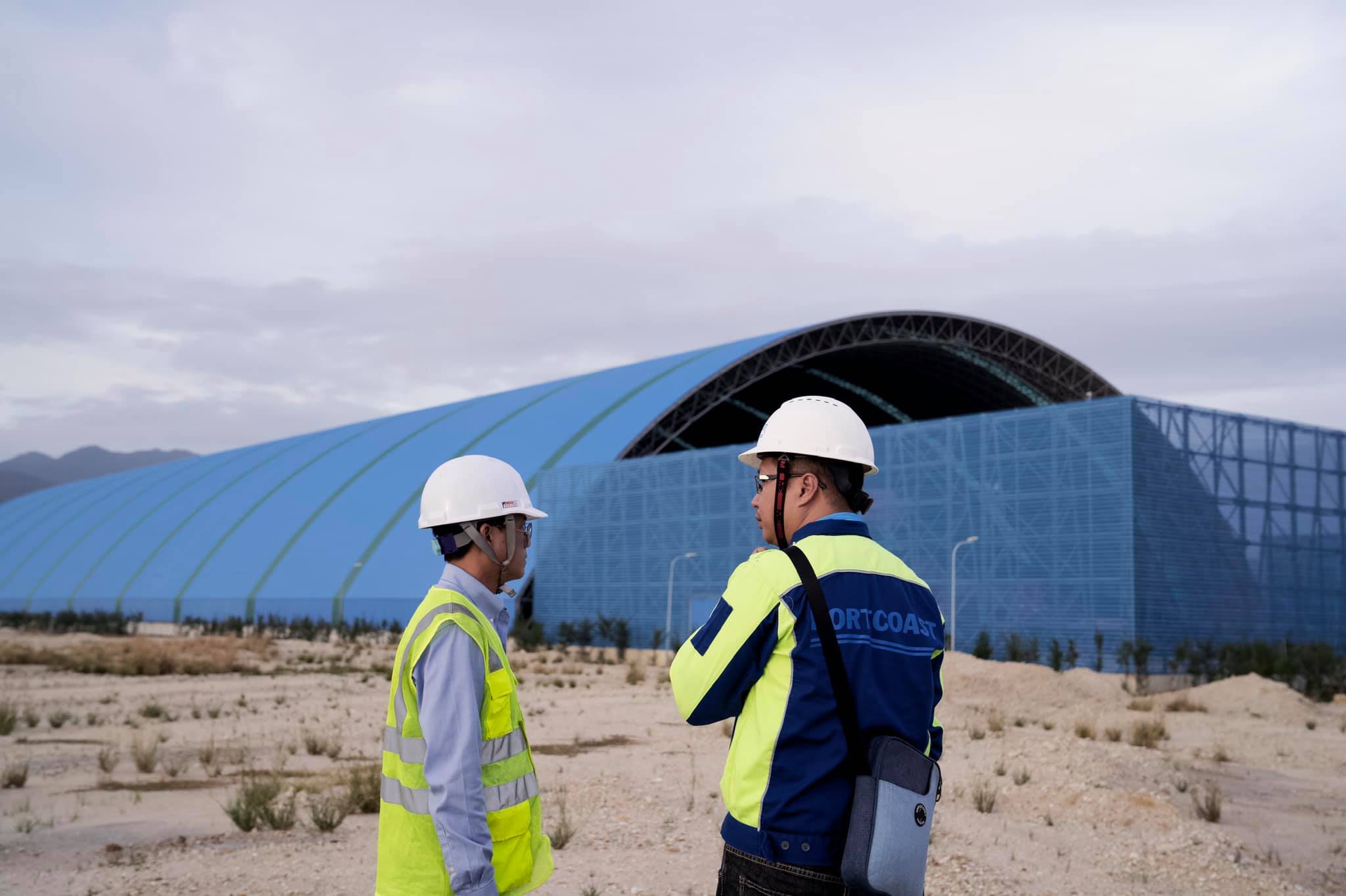 Portcoast conducts 3D laser scanning for the extension of Coal Depot Project at Vinh Tan 2 Thermal Power Plant