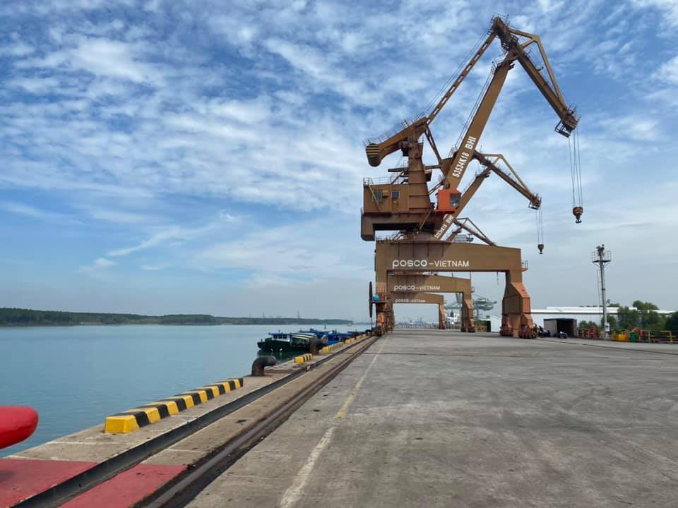 Portcoast carries out the 3D laser scanning at Posco Vietnam Port.