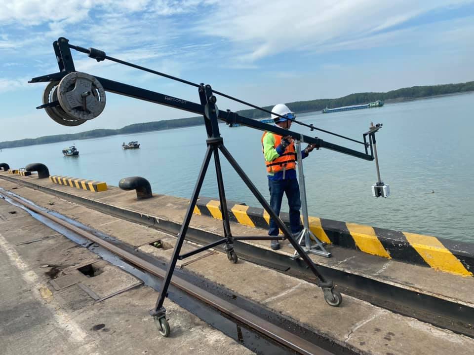 Portcoast carries out the 3D laser scanning at Posco Vietnam Port.