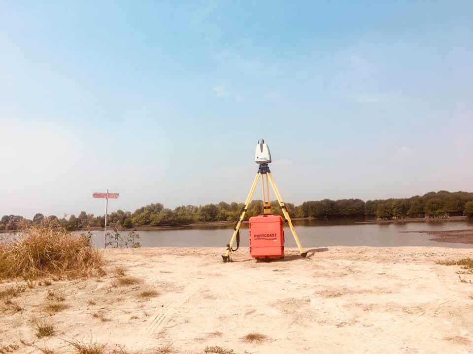 Topographic survey at International Terminal