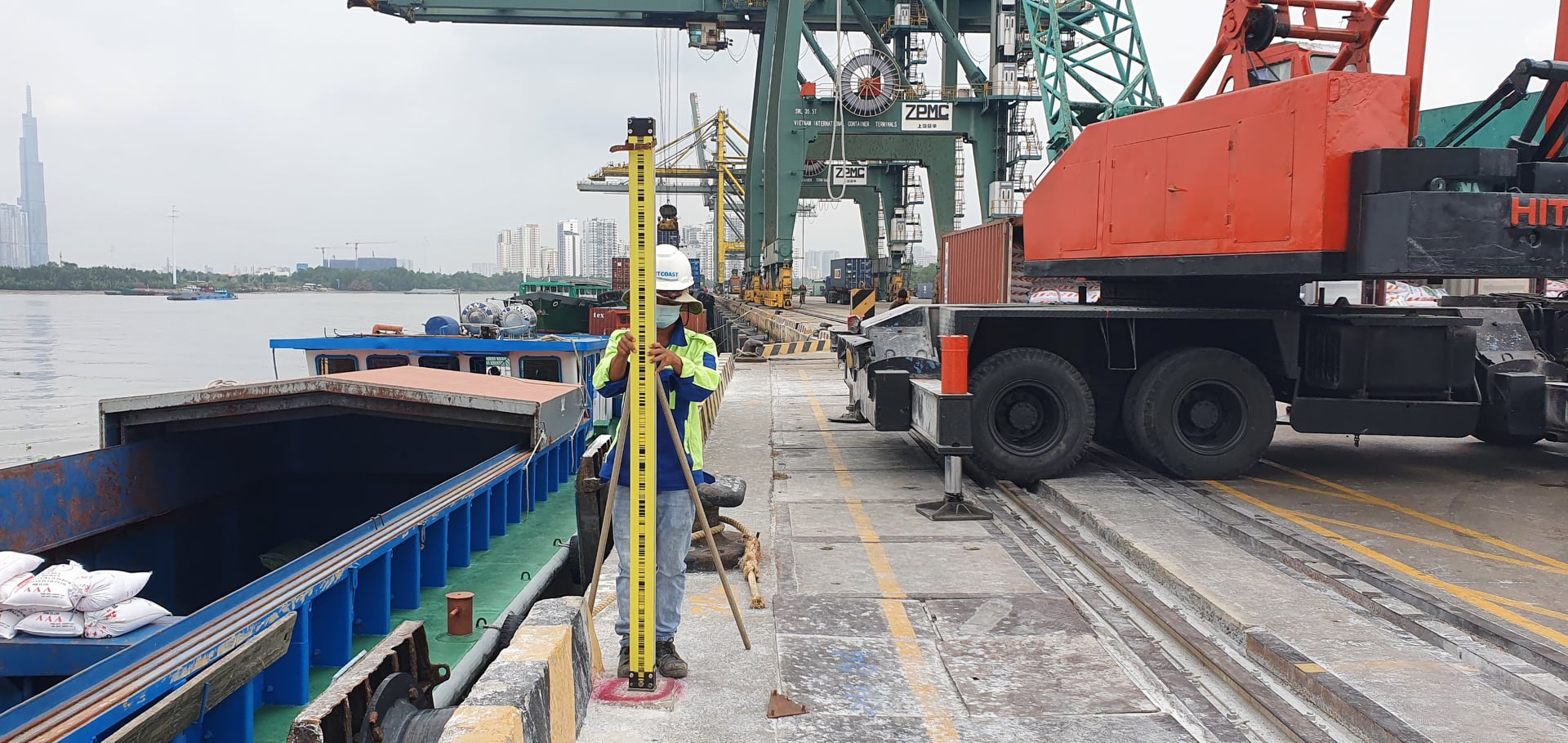 Portcoast carries out Topographic & Bathymetric survey