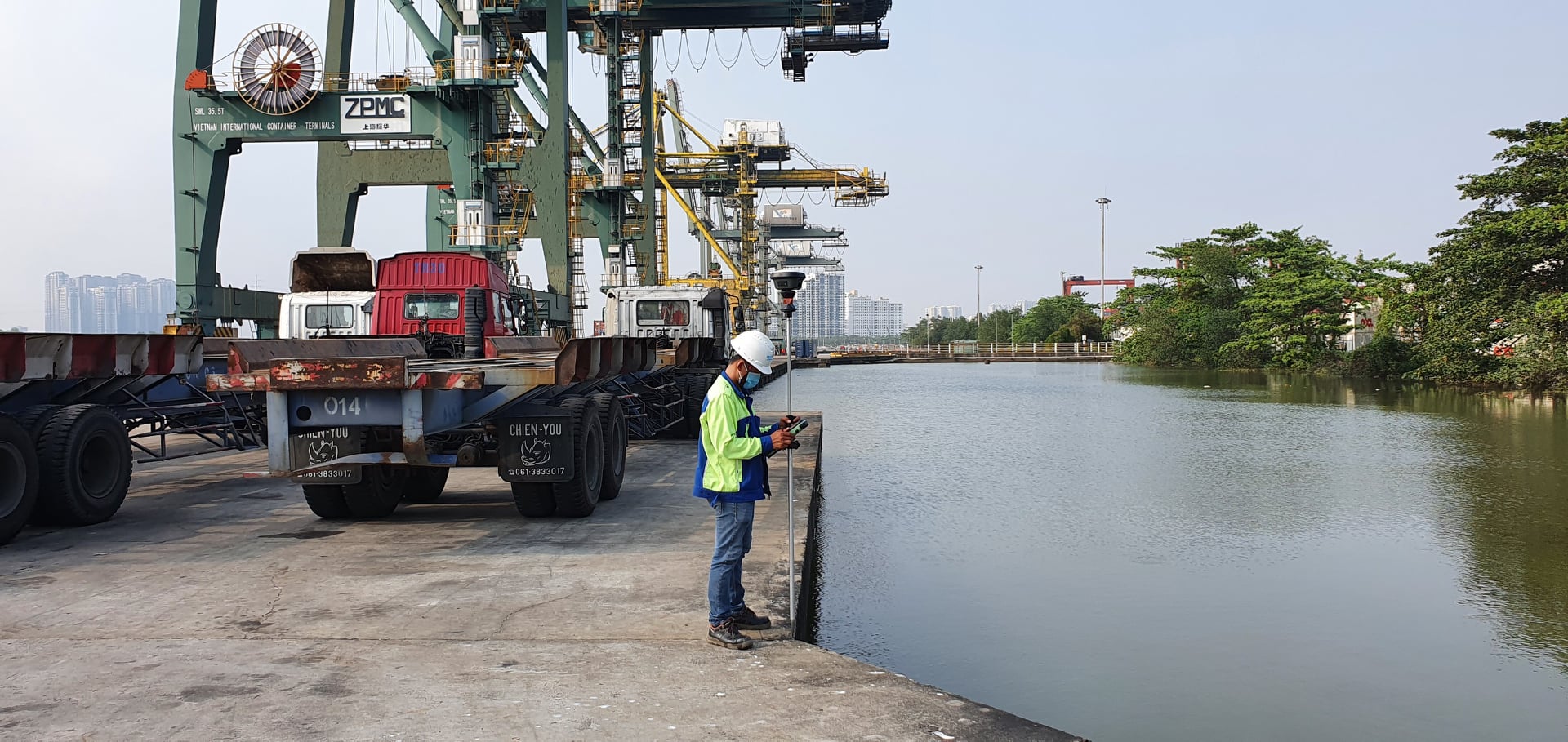 Portcoast carries out Topographic & Bathymetric survey