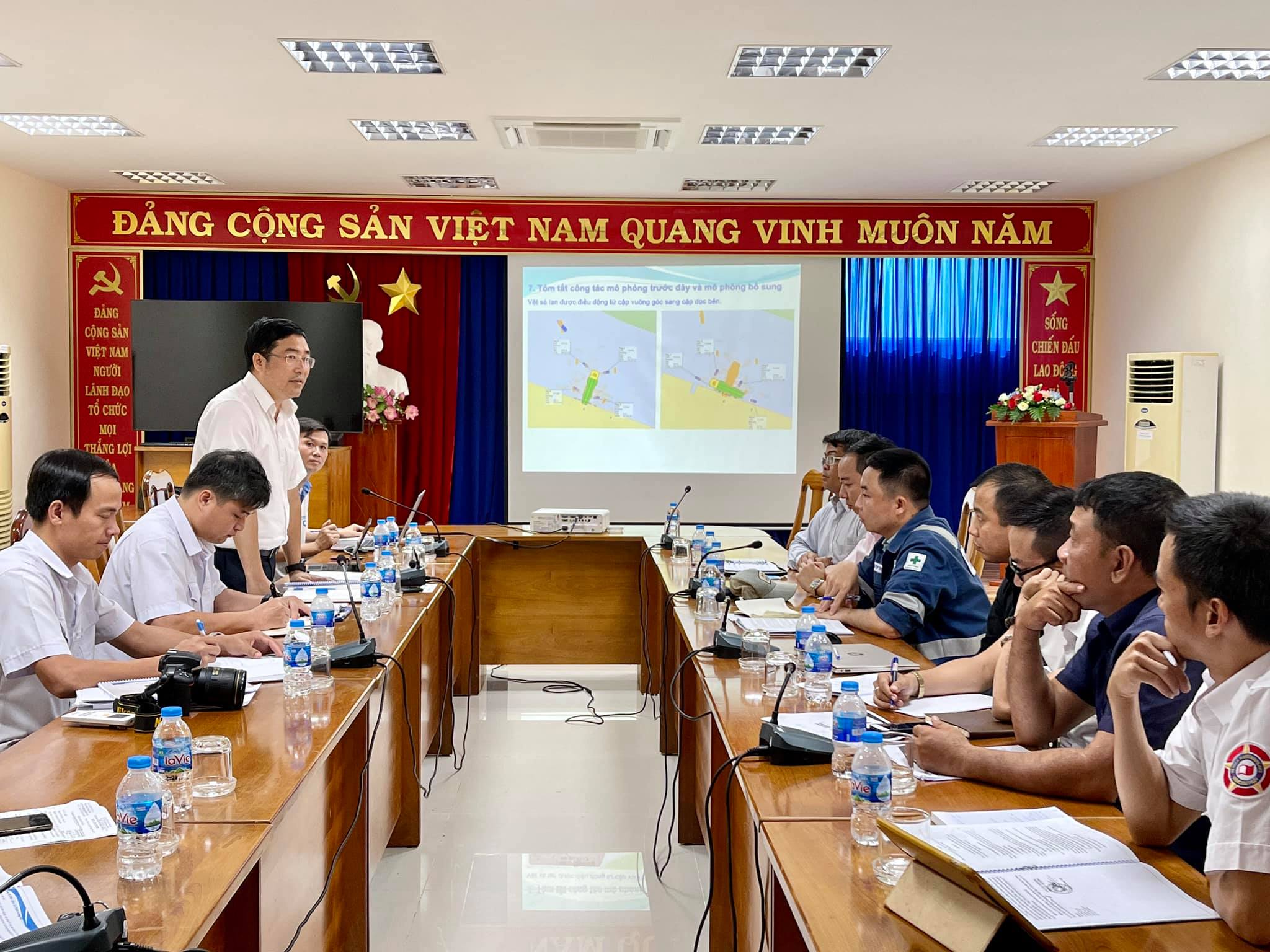 Portcoast has a meeting about Marine Safety Plan for the barge entering, leaving PTSC Downstream port