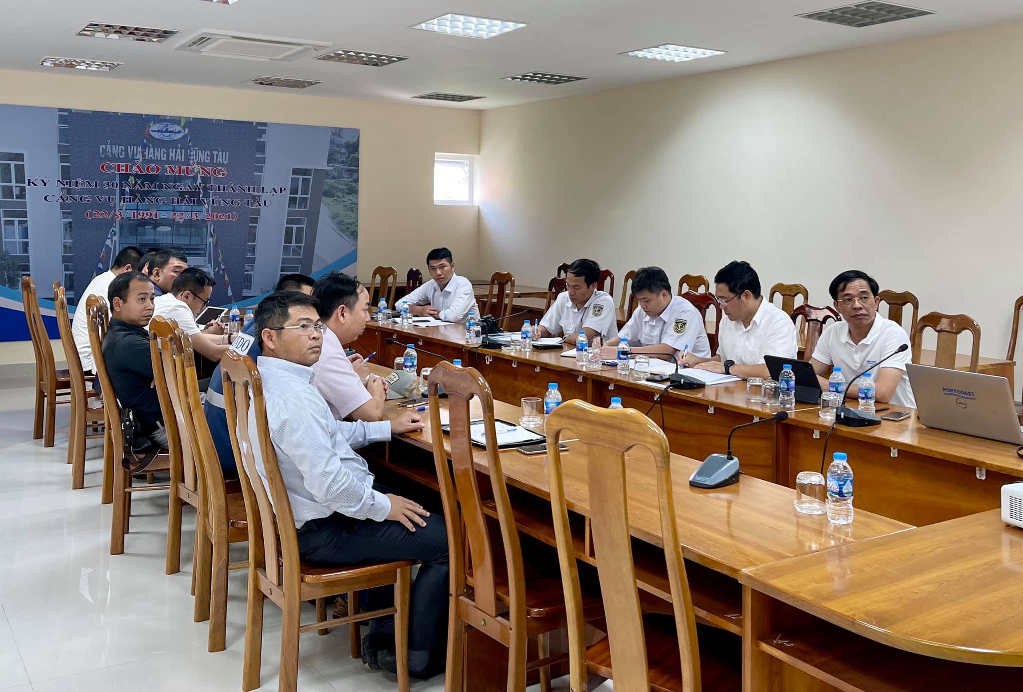 Portcoast has a meeting about Marine Safety Plan for the barge entering, leaving PTSC Downstream port