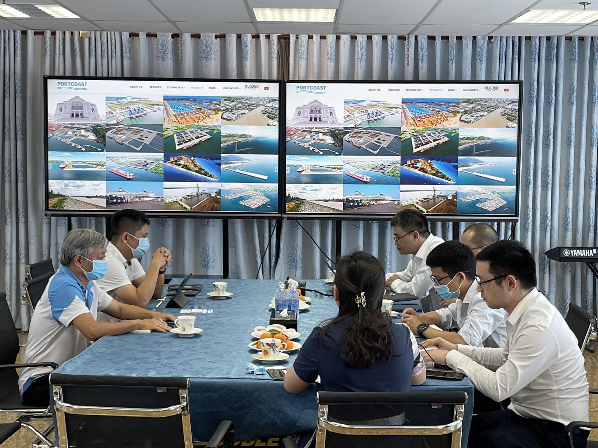 Portcoast welcomes Managers from China Communication and Construction Company and China Habour Engineering Company to the office