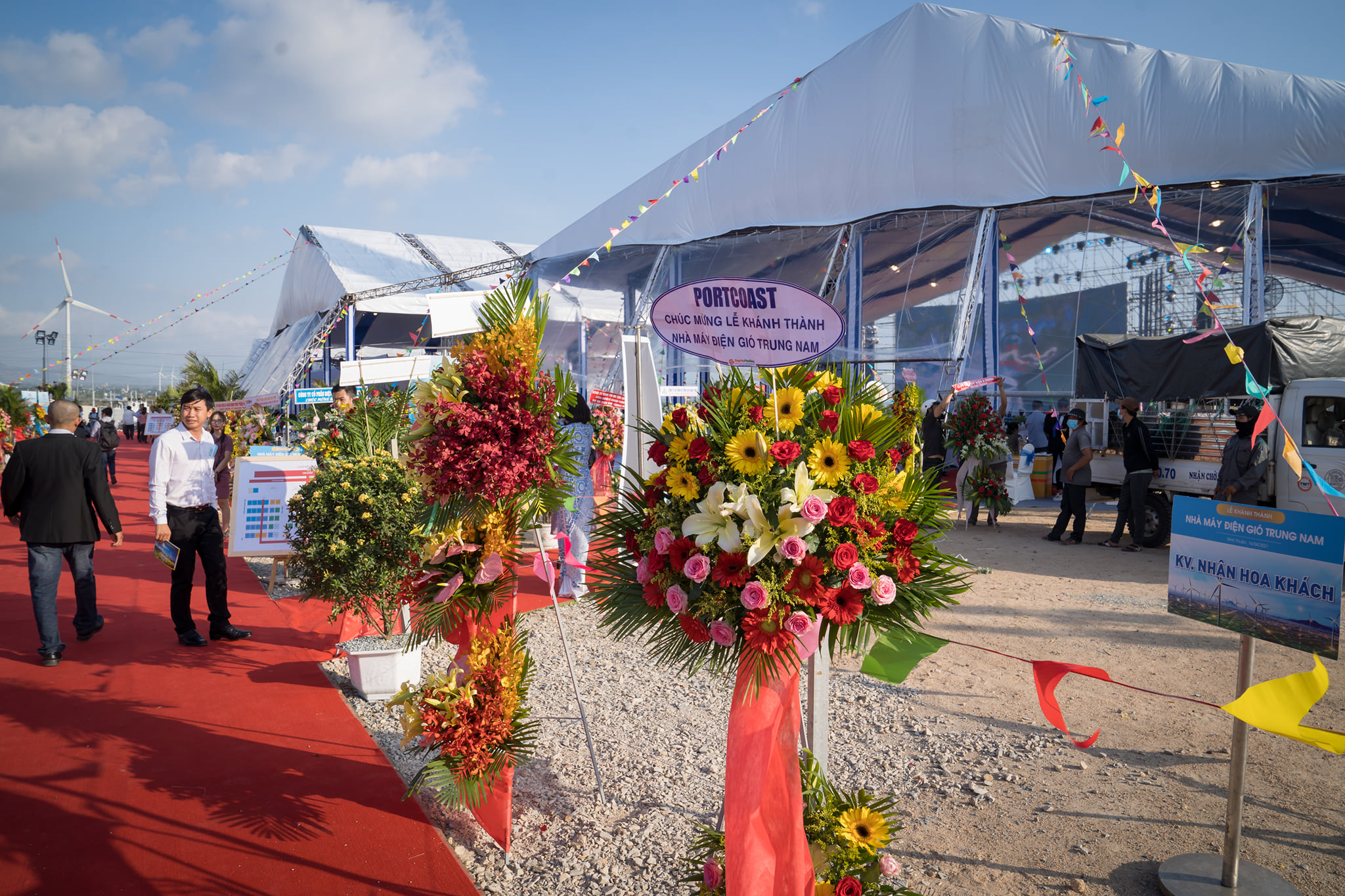 The inauguration of Trungnam Wind Farm with its capacity reaches 151,95 MW invested by Trungnam Group