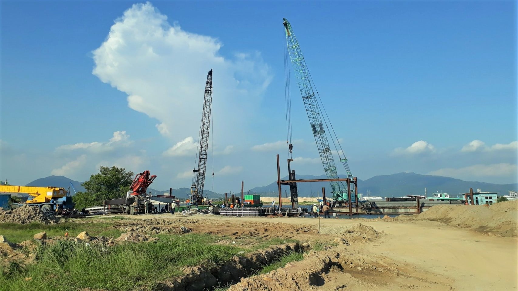Supervision work at Bao Long - Phu My Domestic Port Construction