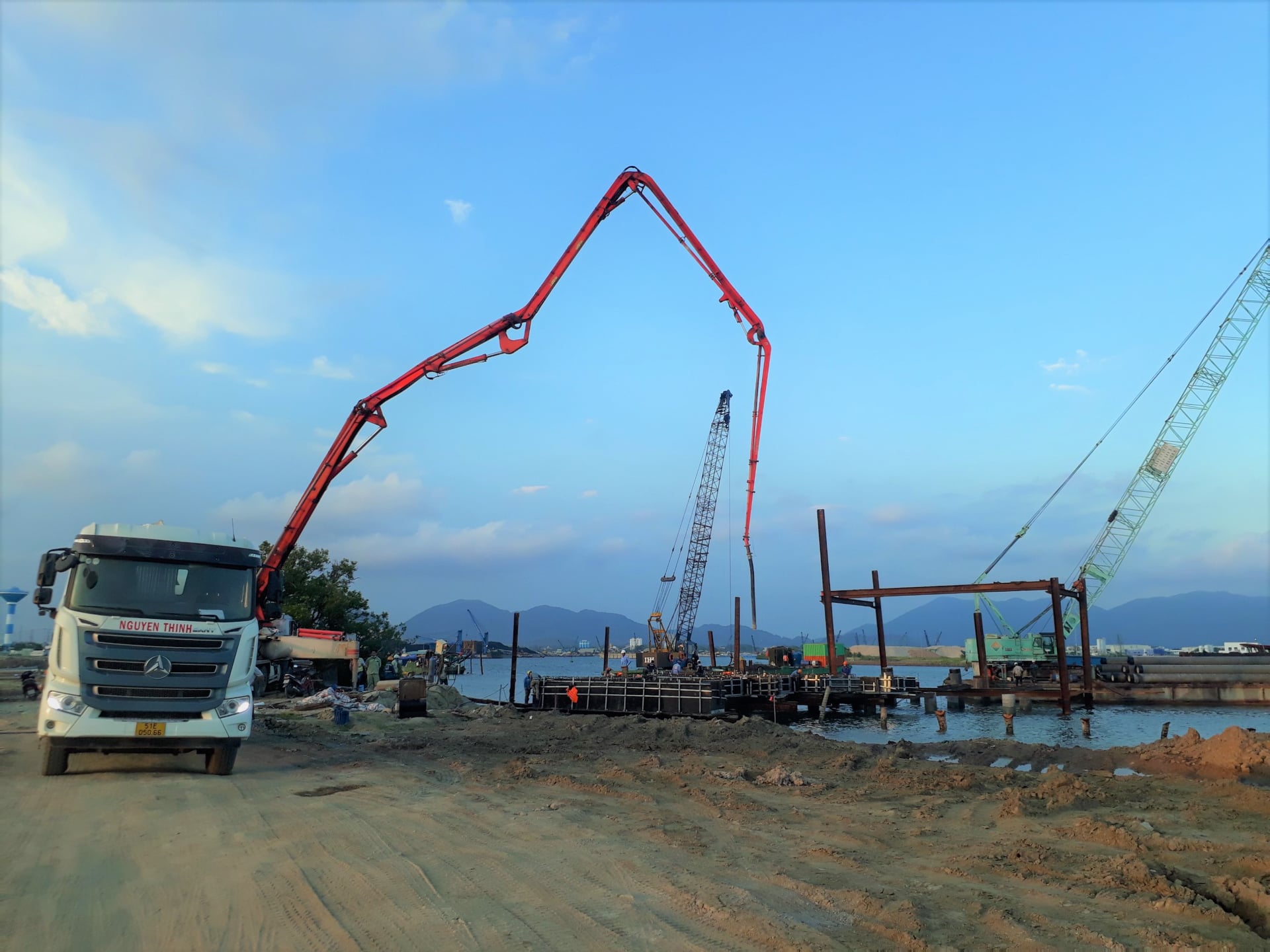 Supervision work at Bao Long - Phu My Domestic Port Construction