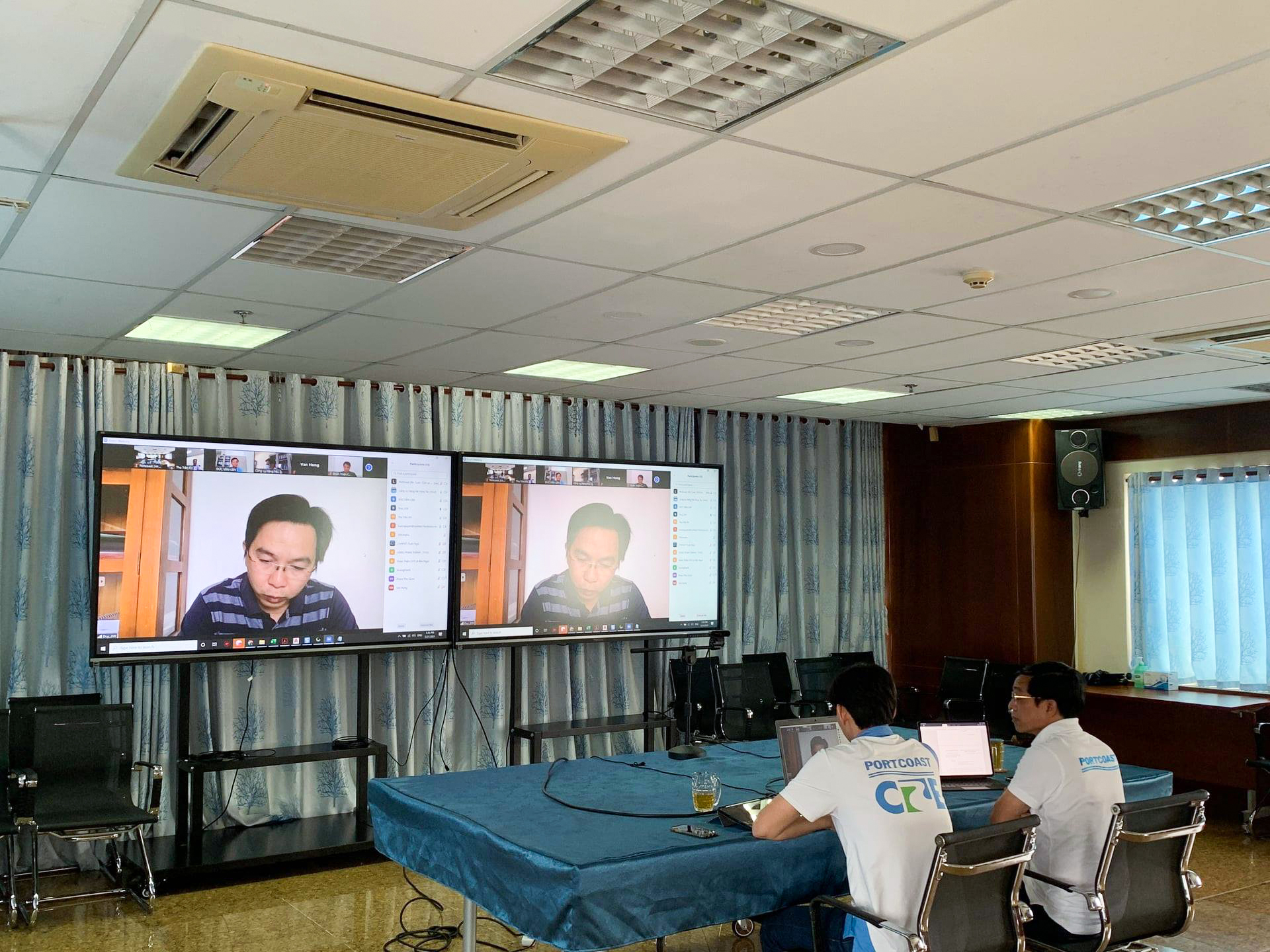 Meeting online to discuss about preparation works for construction of Sea Star International Seaport - Phase 1