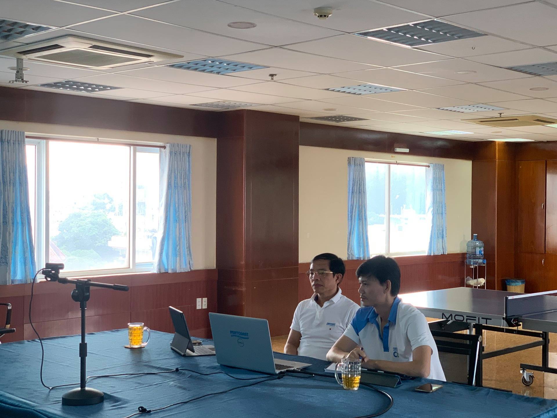 Meeting online to discuss about preparation works for construction of Sea Star International Seaport - Phase 1