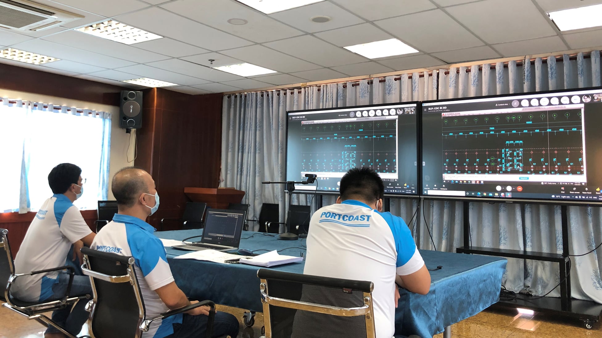 Online meeting with Client in terms of issues of the construction in Bao Long - Phu My Domestic Port Project