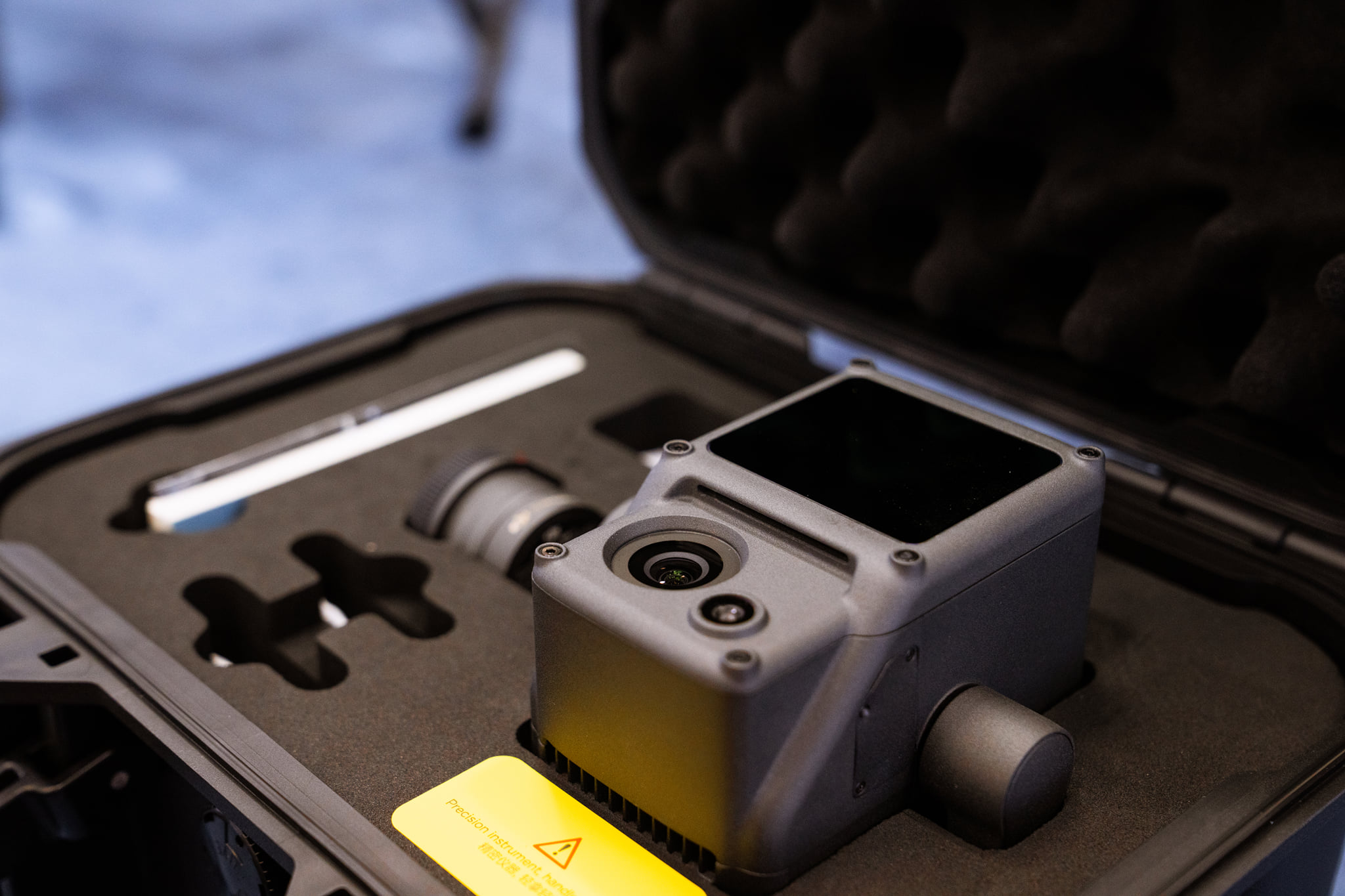 The new equipment Zenmuse L1 from DJI has just arrived at Portcoast's doorstep