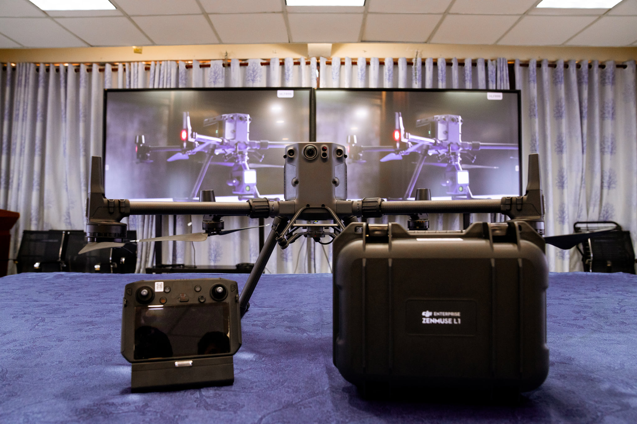 The new equipment Zenmuse L1 from DJI has just arrived at Portcoast's doorstep