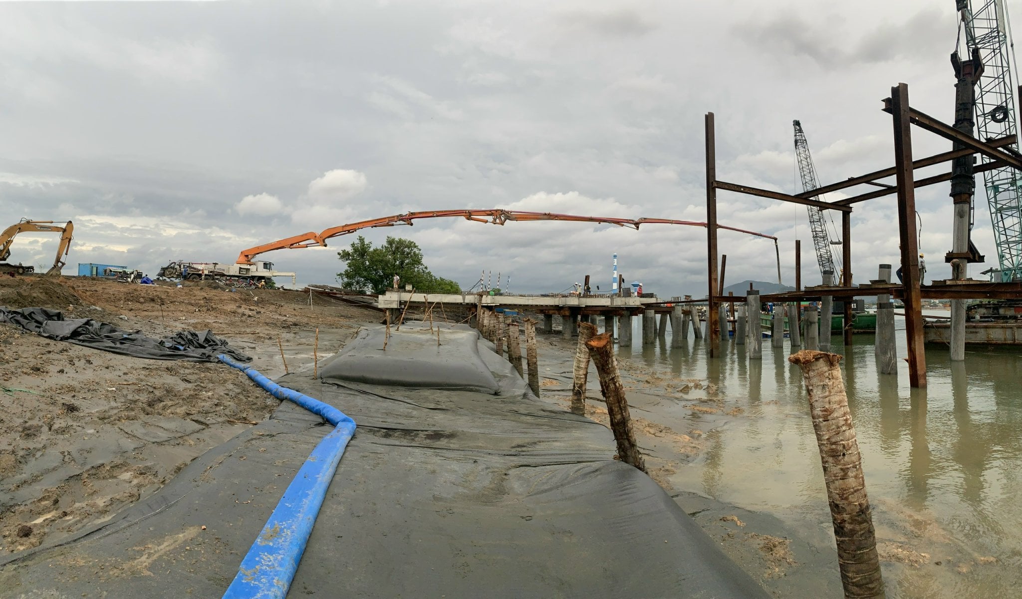 Supervision work at Bao Long - Phu My Domestic Port Project