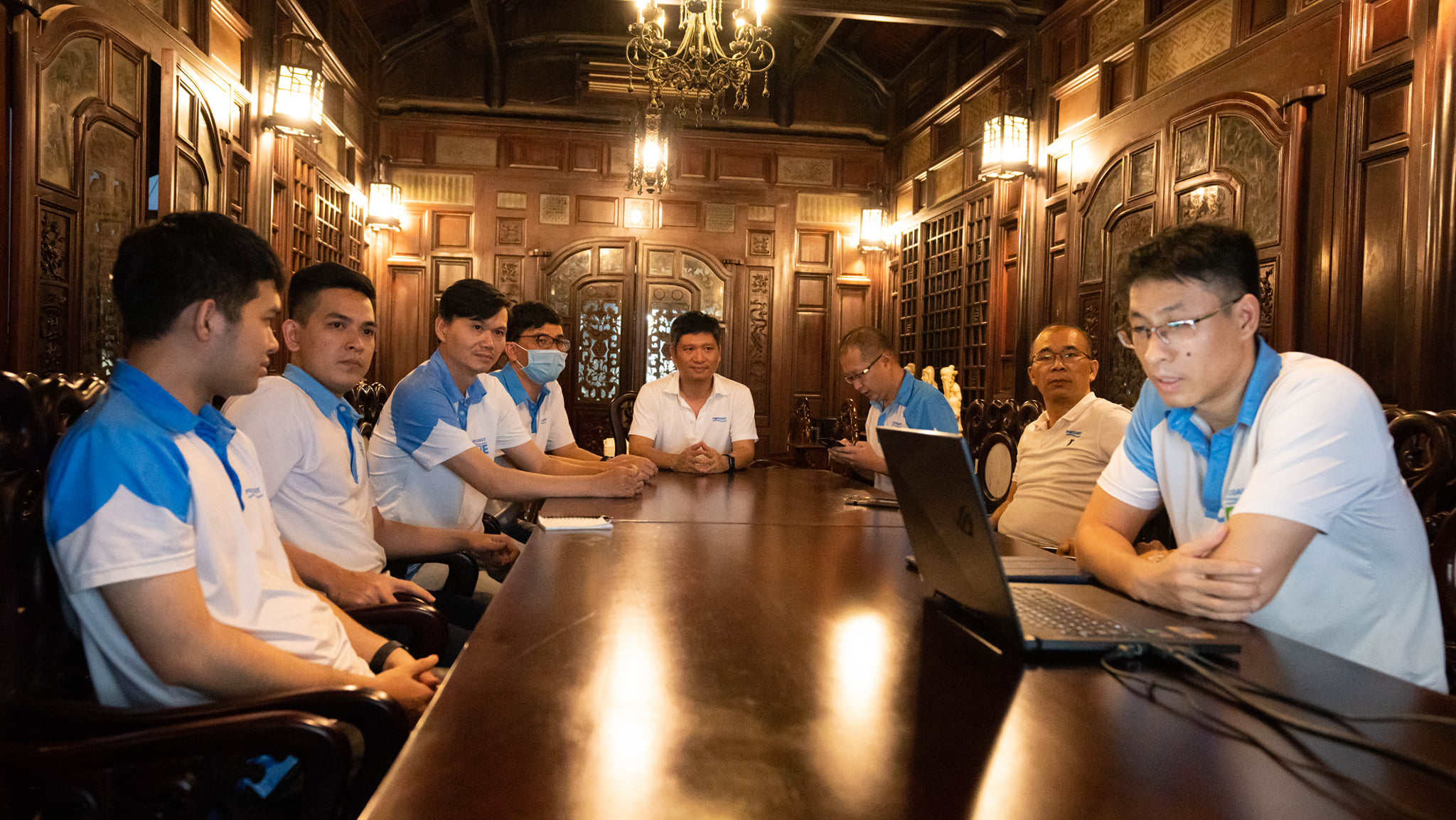 Portcoast had an online meeting to welcome interns