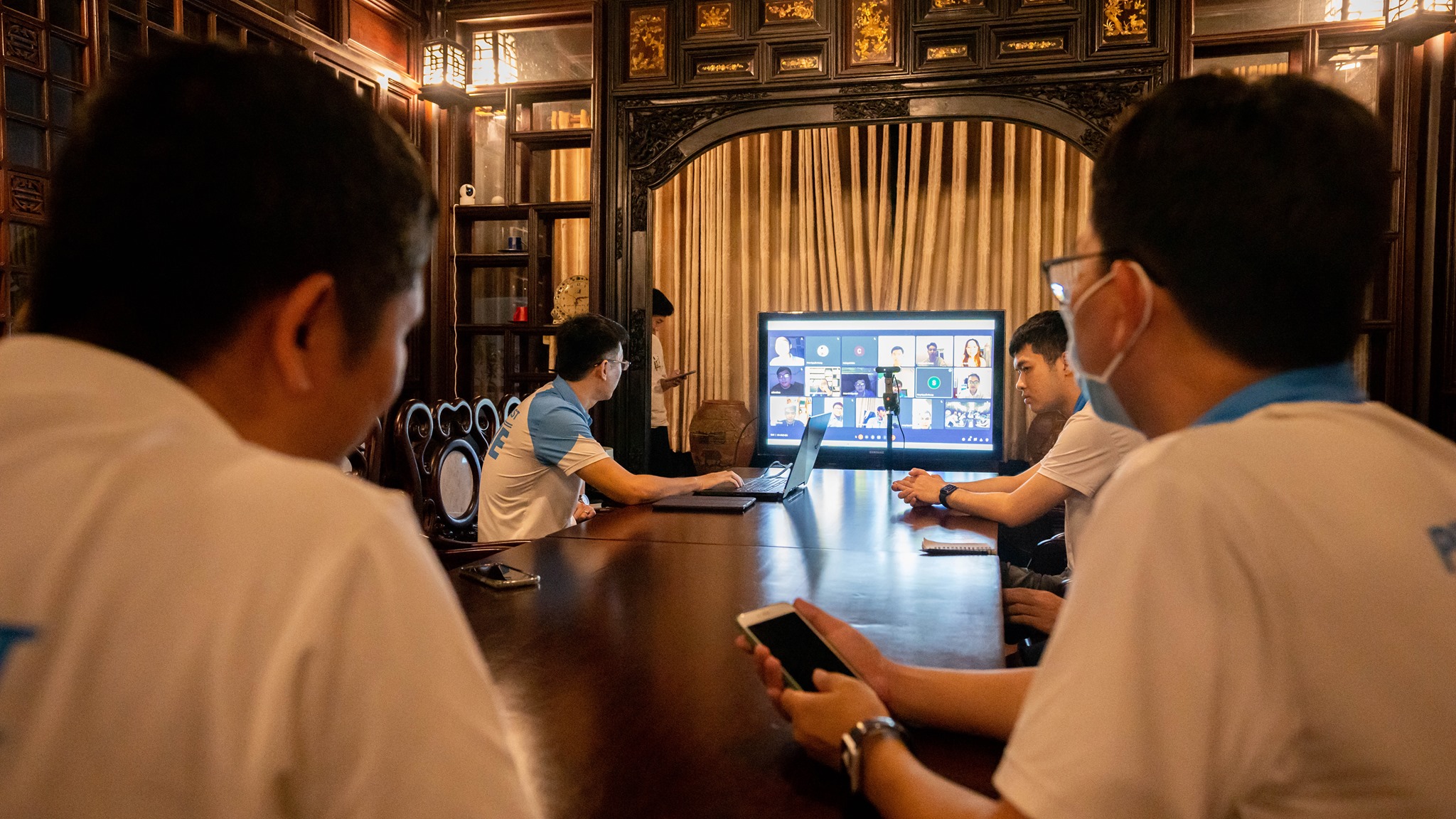 Portcoast had an online meeting to welcome interns