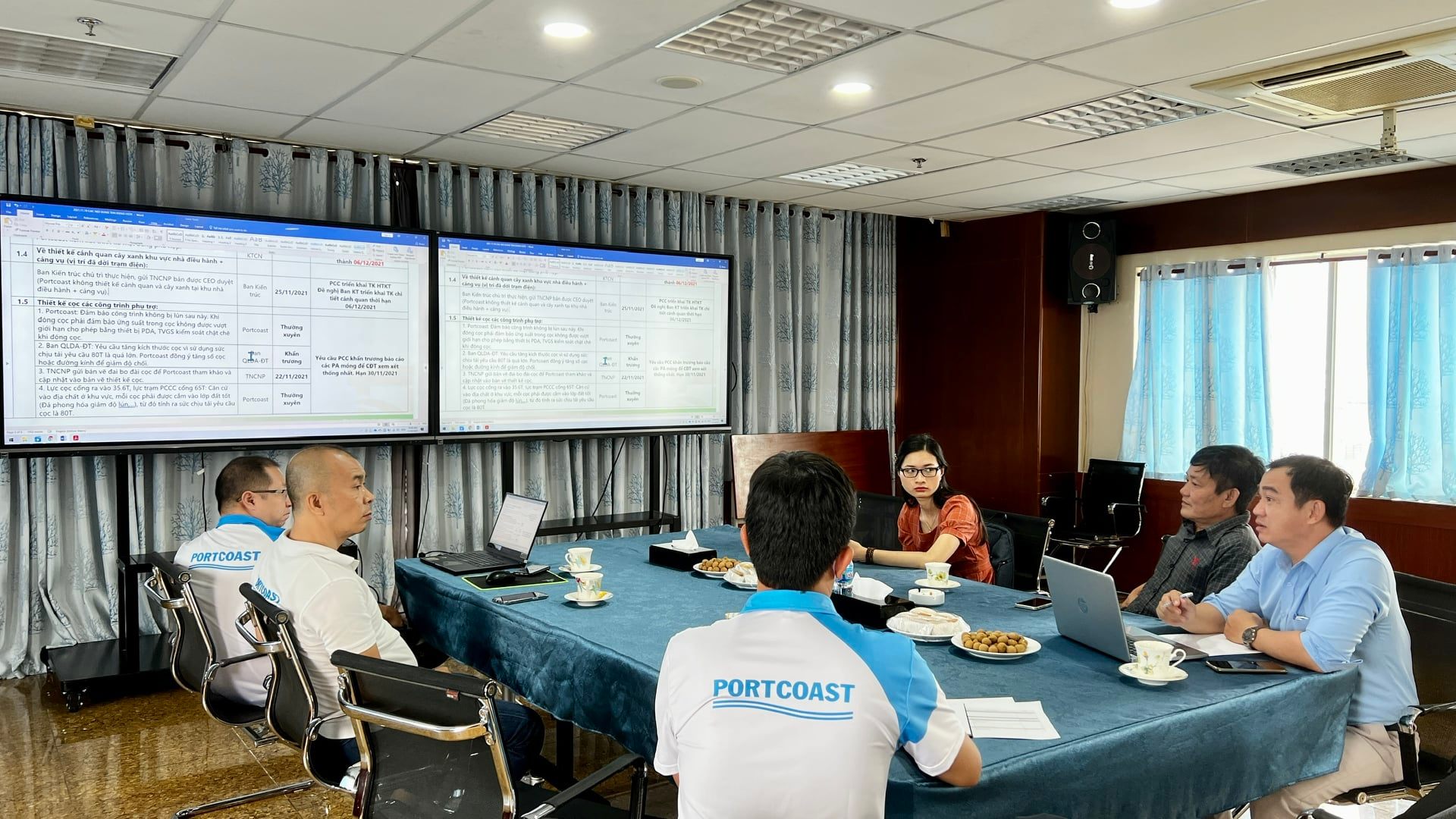 Portcoast had a meeting with Trung Nam Group on the Ca Na General Port project