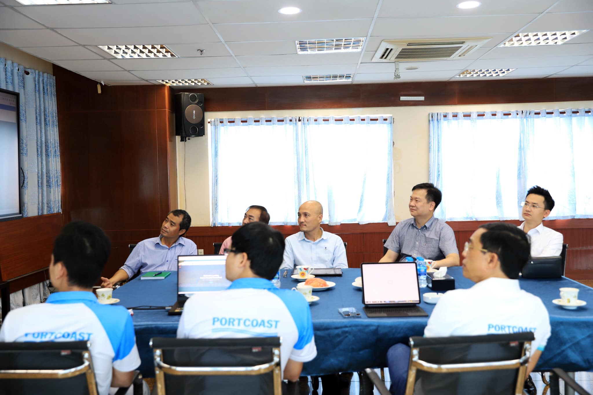 Portcoast had a meeting about the design consultancy work