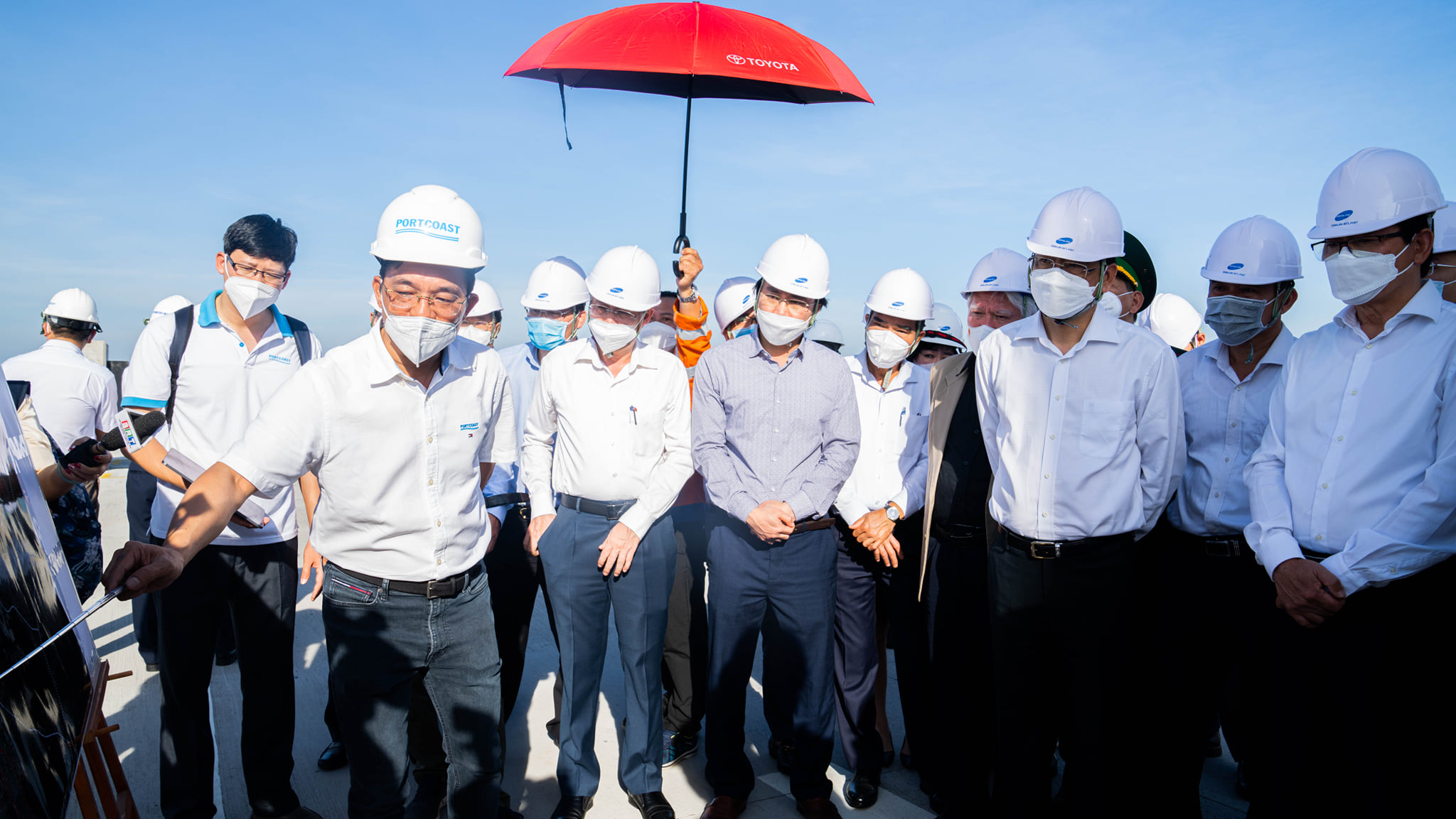 Portcoast and units of the Maritime Administration of Ba Ria - Vung Tau province cooperated in deploying and organizing field surveys in Cai Mep Ha area
