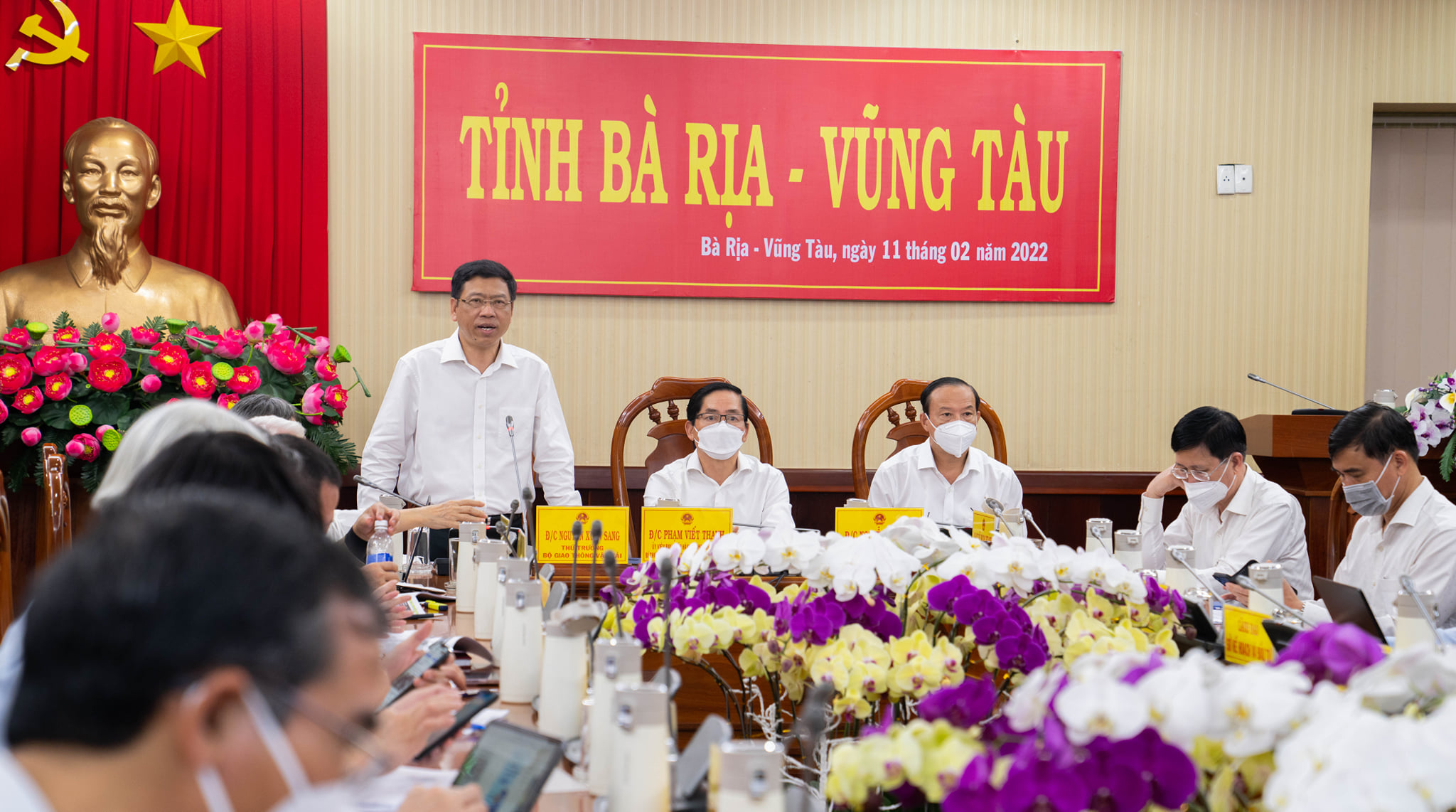 Portcoast and units of the Maritime Administration of Ba Ria - Vung Tau province cooperated in deploying and organizing field surveys in Cai Mep Ha area