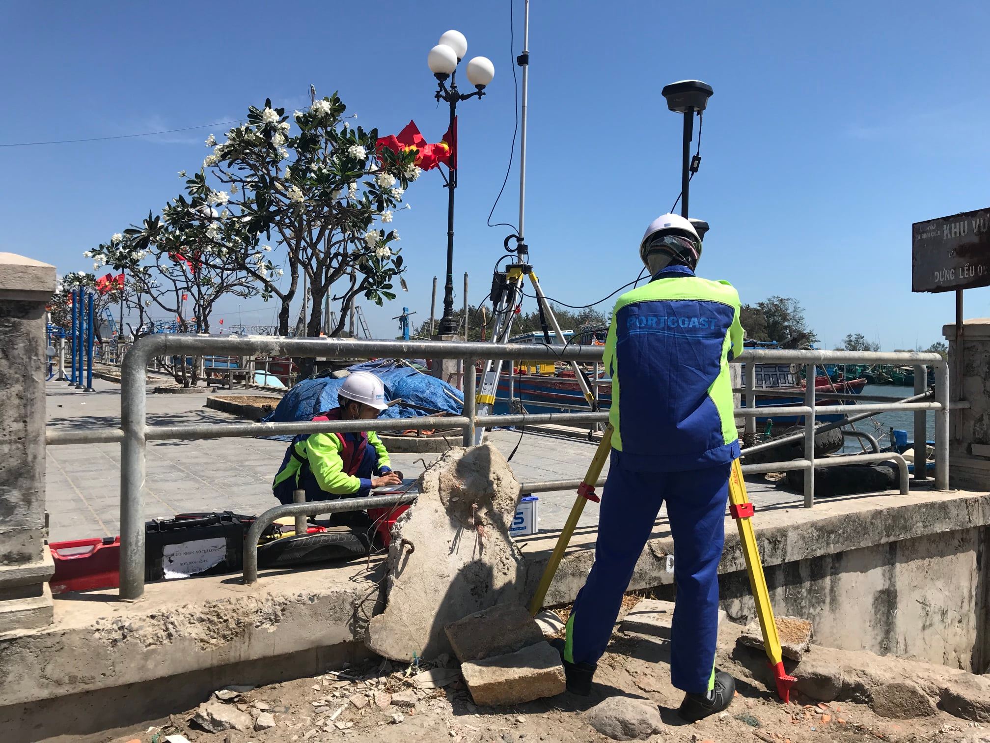 Portcoast carry out topographic and hydrological survey in Ba Ria - Vung Tau province