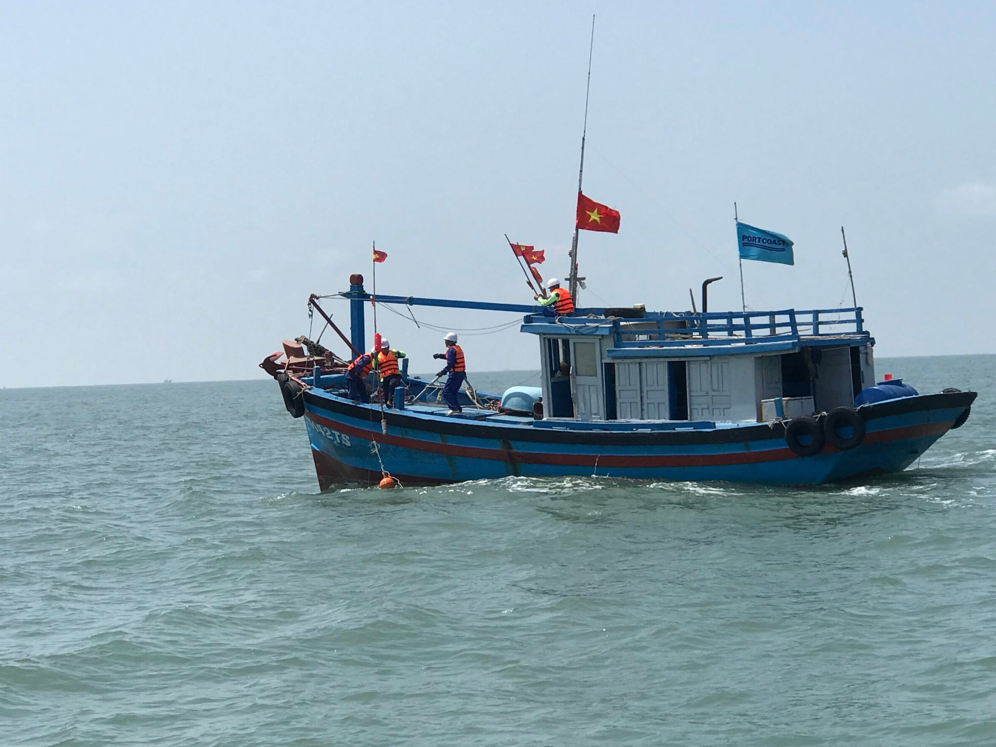 Portcoast carry out topographic and hydrological survey in Ba Ria - Vung Tau province