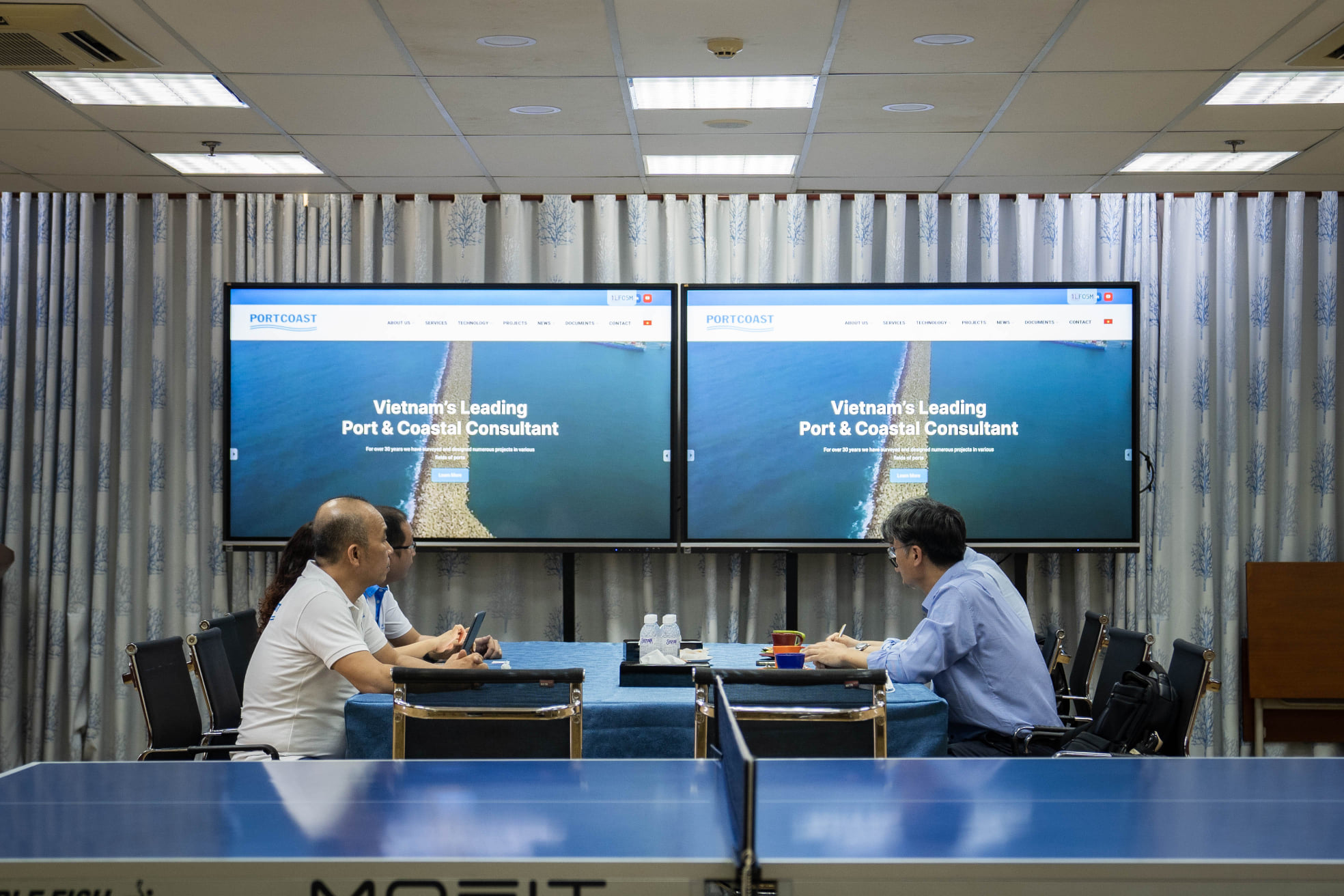 Portcoast had a meeting with Daewoo E&C  Co., Ltd.