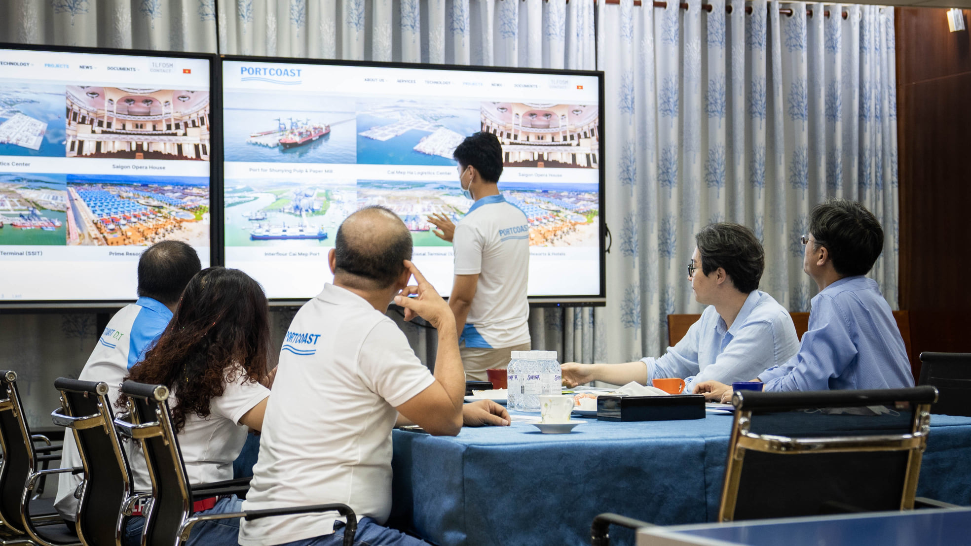 Portcoast had a meeting with Daewoo E&C  Co., Ltd.