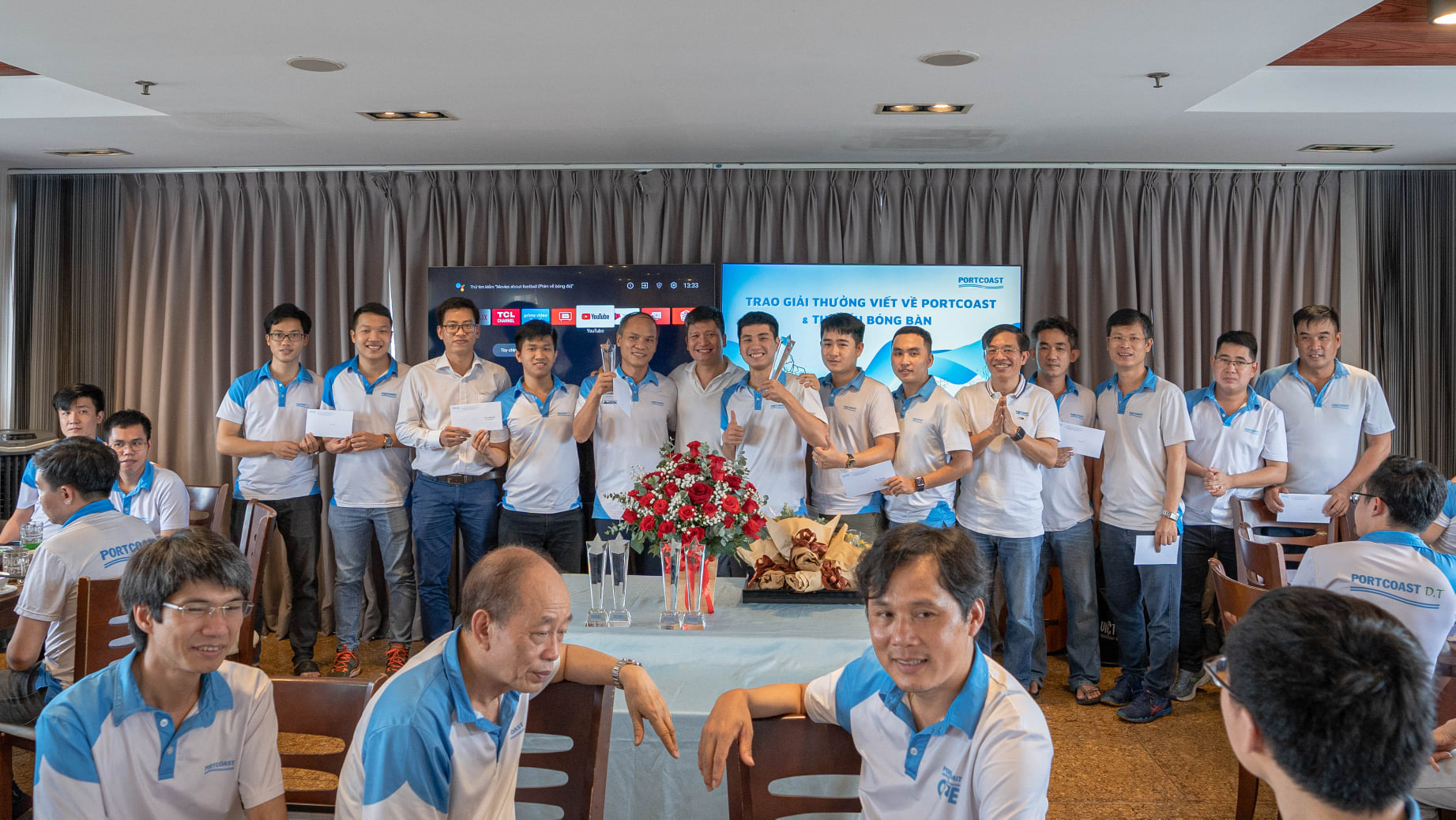 Birthday party for members born in February, March,  April and award prizes for Portcoast contest