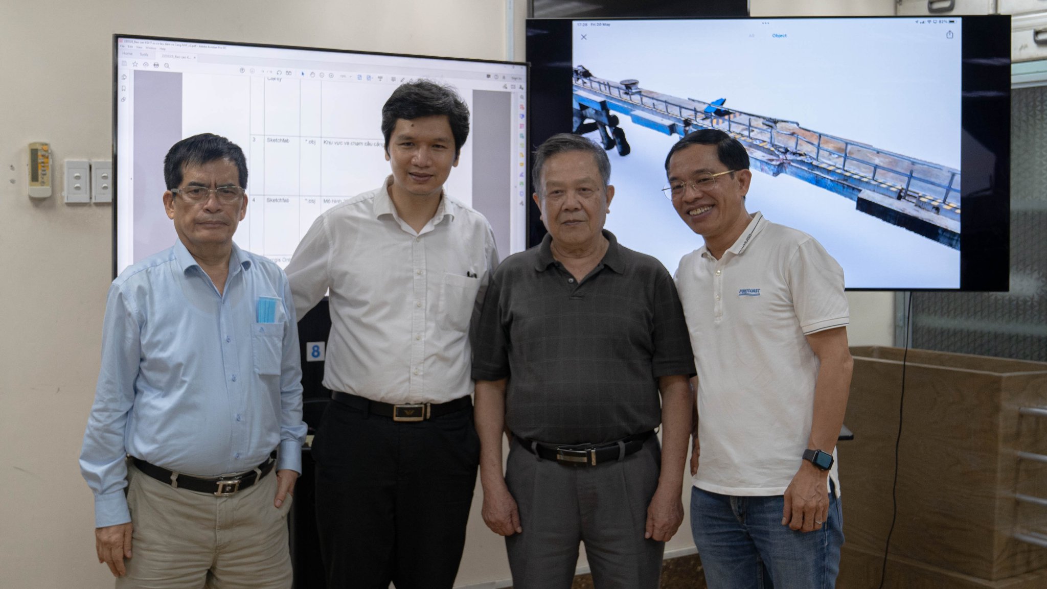 Portcoast welcomed Vietnam Association of Ports - Waterways - Offshore Engineering and  Hanoi University of Civil Engineering