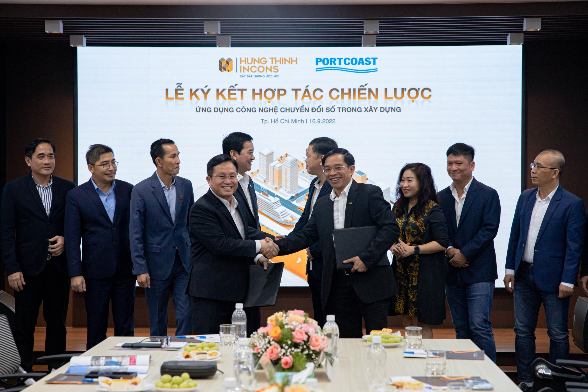 Portcoast sign an MOU with Hung Thinh Incons Joint Stock Company