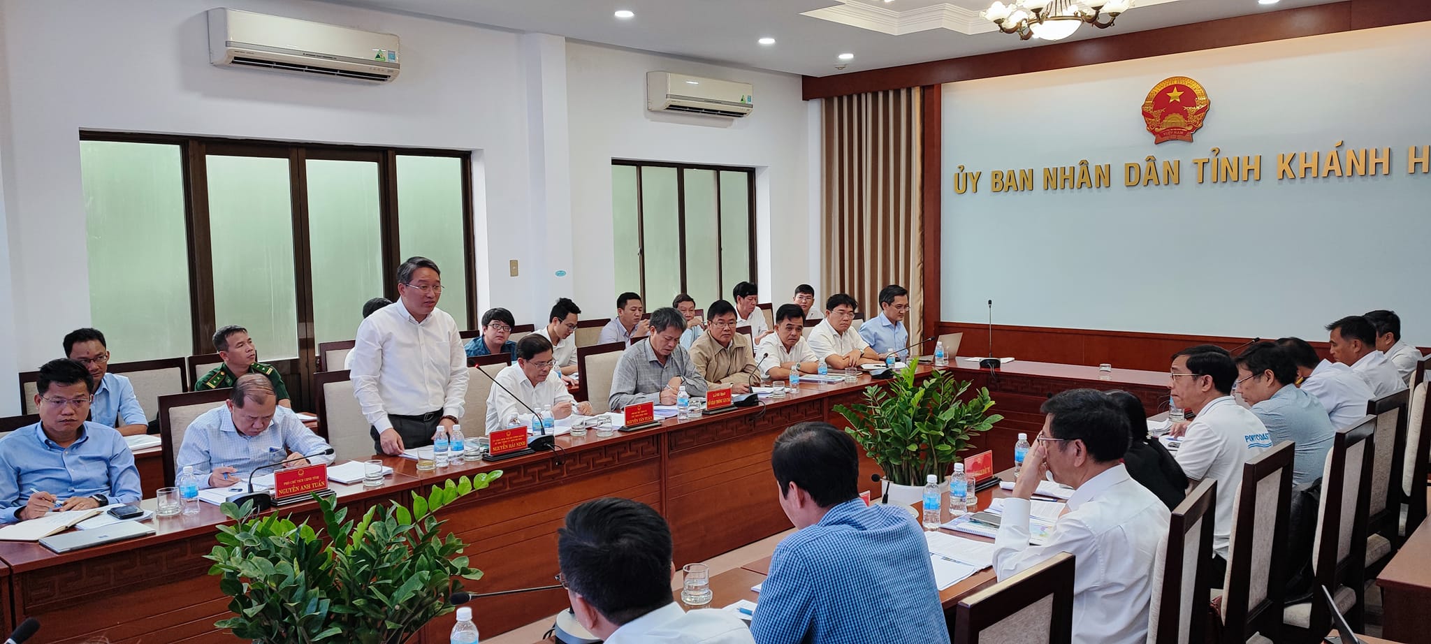 Portcoast attend and report at a meeting about the master plan of Khanh Hoa province's seaports