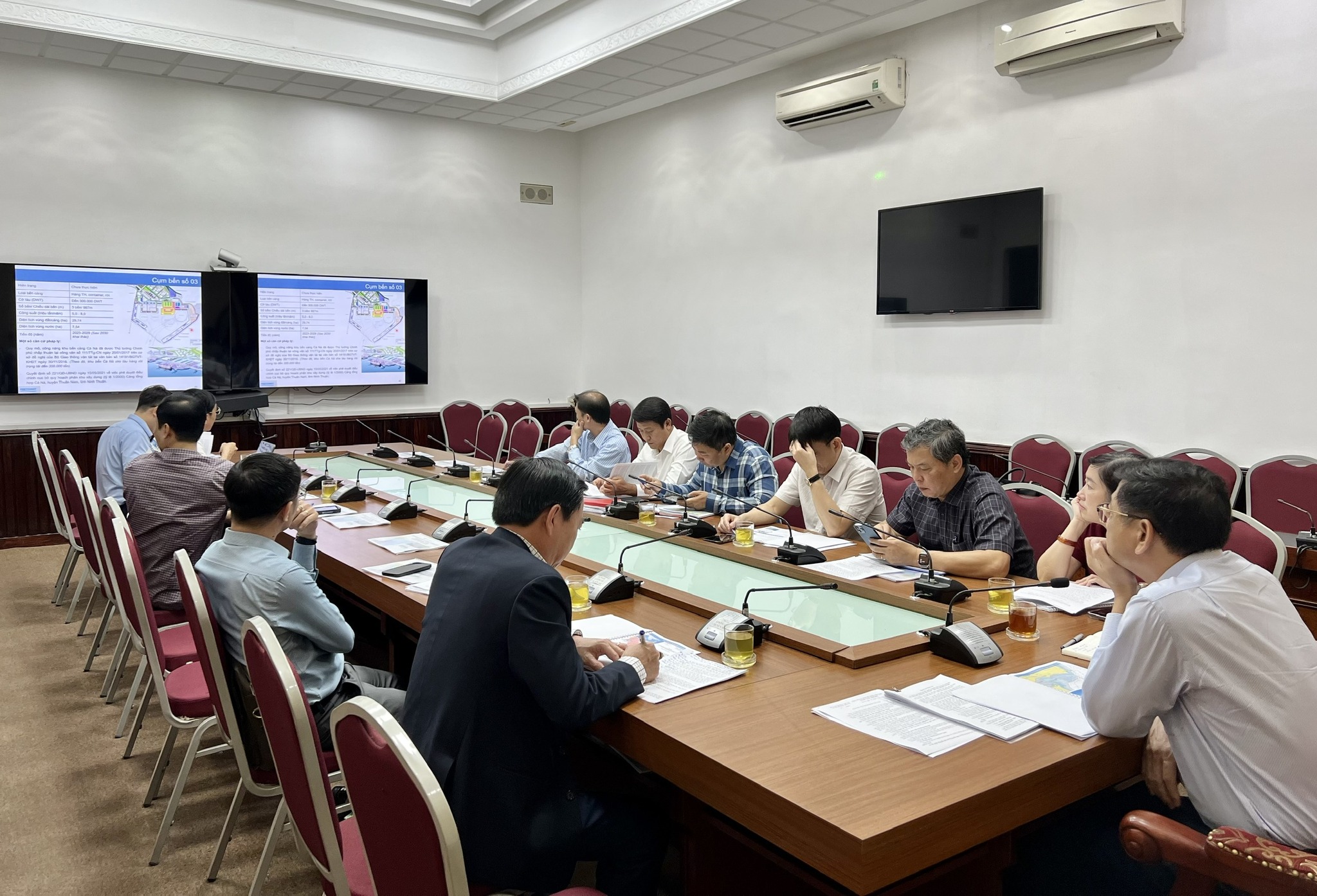 Portcoast presents the Detailed Planning of Seaport Lands and Water Areas of Ninh Thuan Province to the Ministry of Transport, Vietnam Maritime Administration, and Ninh Thuan Province