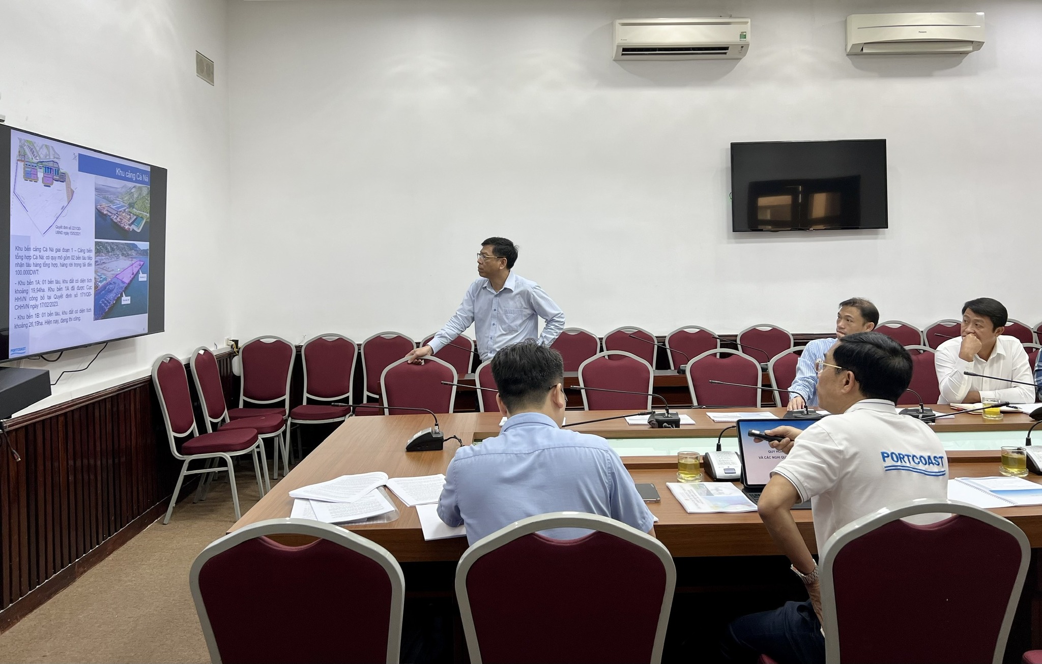 Portcoast presents the Detailed Planning of Seaport Lands and Water Areas of Ninh Thuan Province to the Ministry of Transport, Vietnam Maritime Administration, and Ninh Thuan Province
