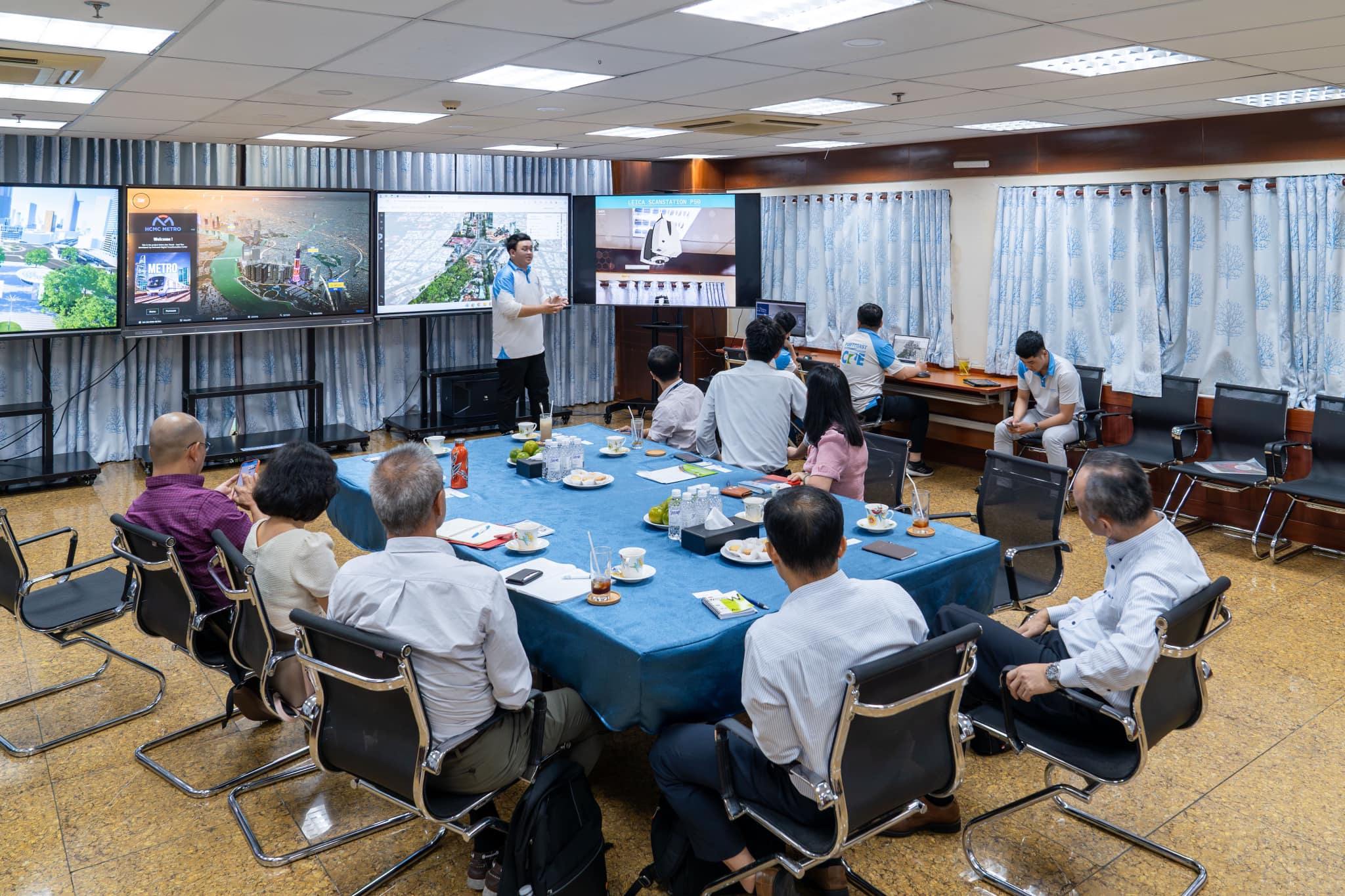 Portcoast had a meeting with the representatives from J-Spiral Steel Pipe, Vantage Holdings, Toyota Castle