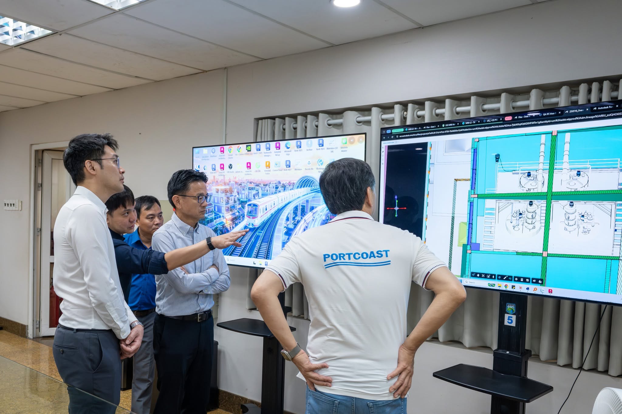 Portcoast đón tiếp đoàn chuyên gia Glodon, trao đổi giải pháp chuyển đổi số cho ngành xây dựng và hạ tầng