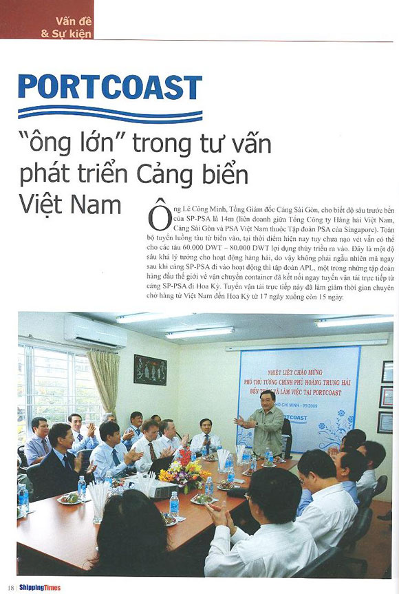 PORTCOAST - "ông lớn" trong tư vấn phát triển Cảng biển Việt Nam