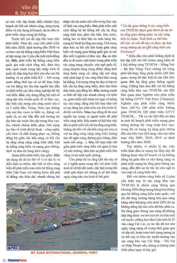 Portcoast has completed the Vietnam’s Sea Port System Planning Project